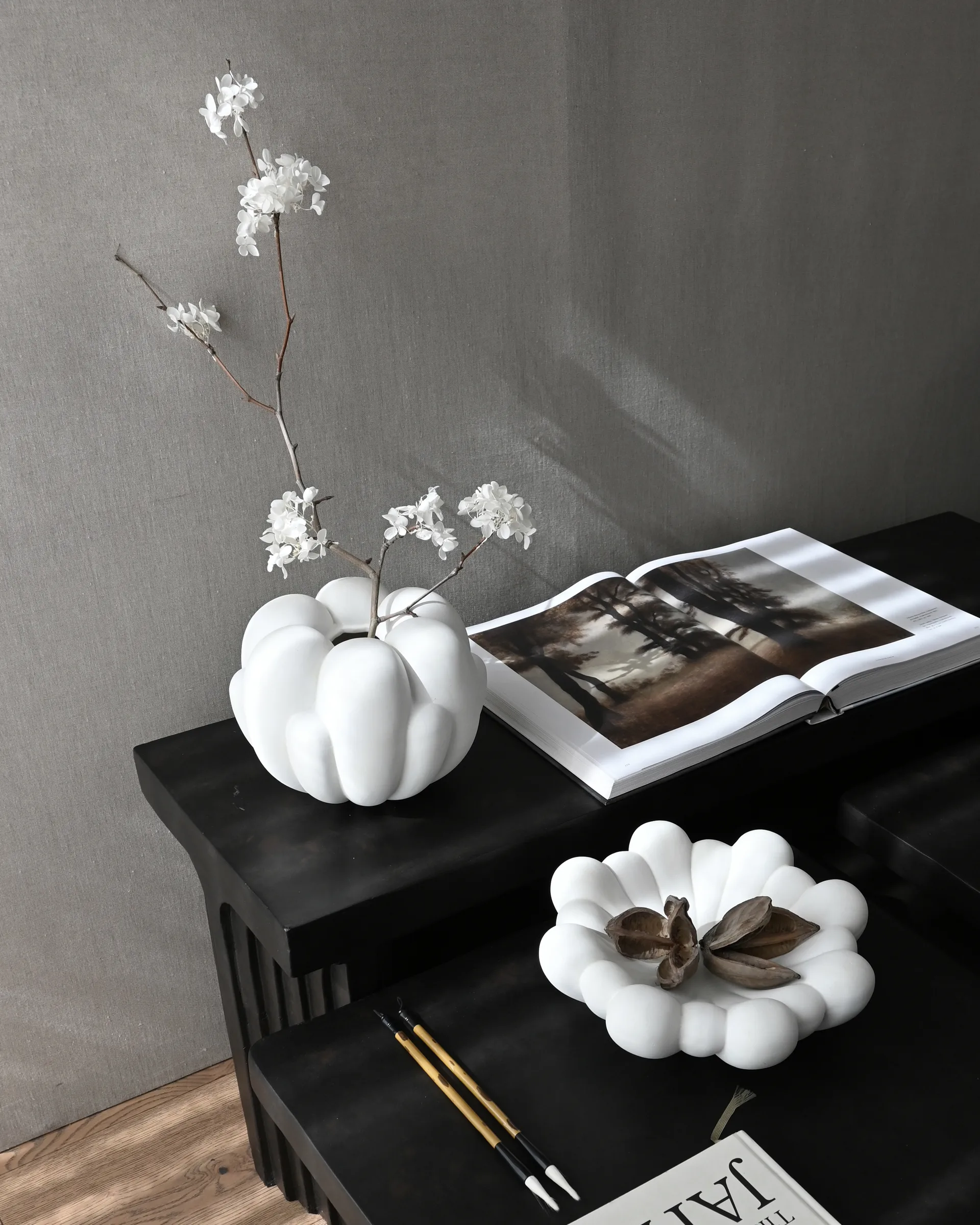 Bloom βάζο μικρό 22,5x24 εκ., Bone white 101 Copenhagen