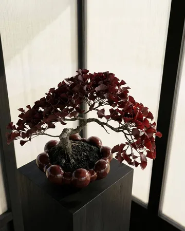 Μεγάλο μπολ δίσκου Bloom - Maroon - 101 Copenhagen