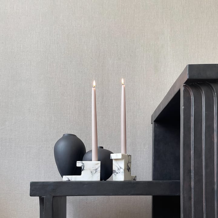 Brick Κηροπήγιο ψηλό 10,5x12,5 εκατοστά, Calacatta 101 Copenhagen