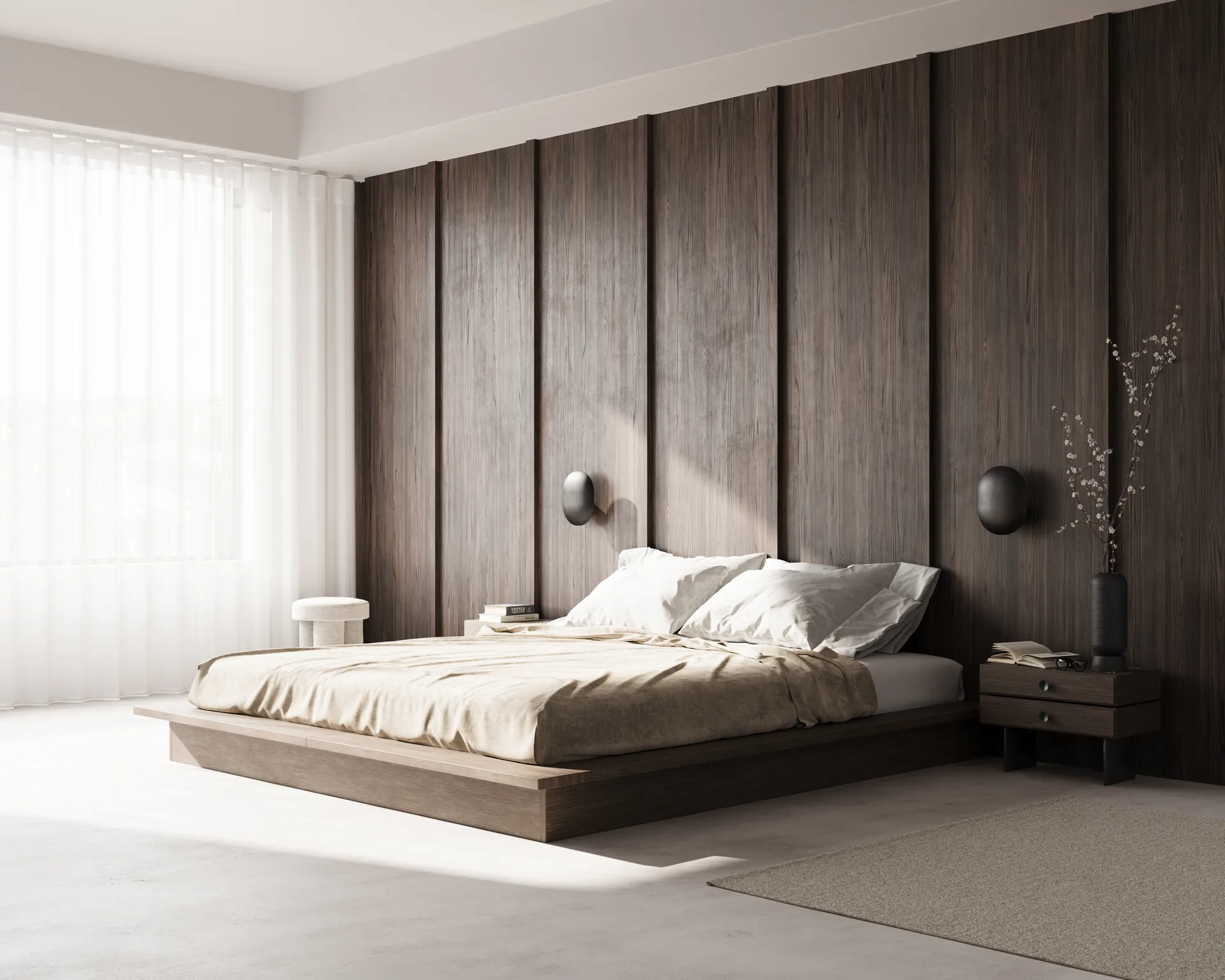 Φωτιστικό τοίχου Clam 26 εκατοστών, Burned black 101 Copenhagen