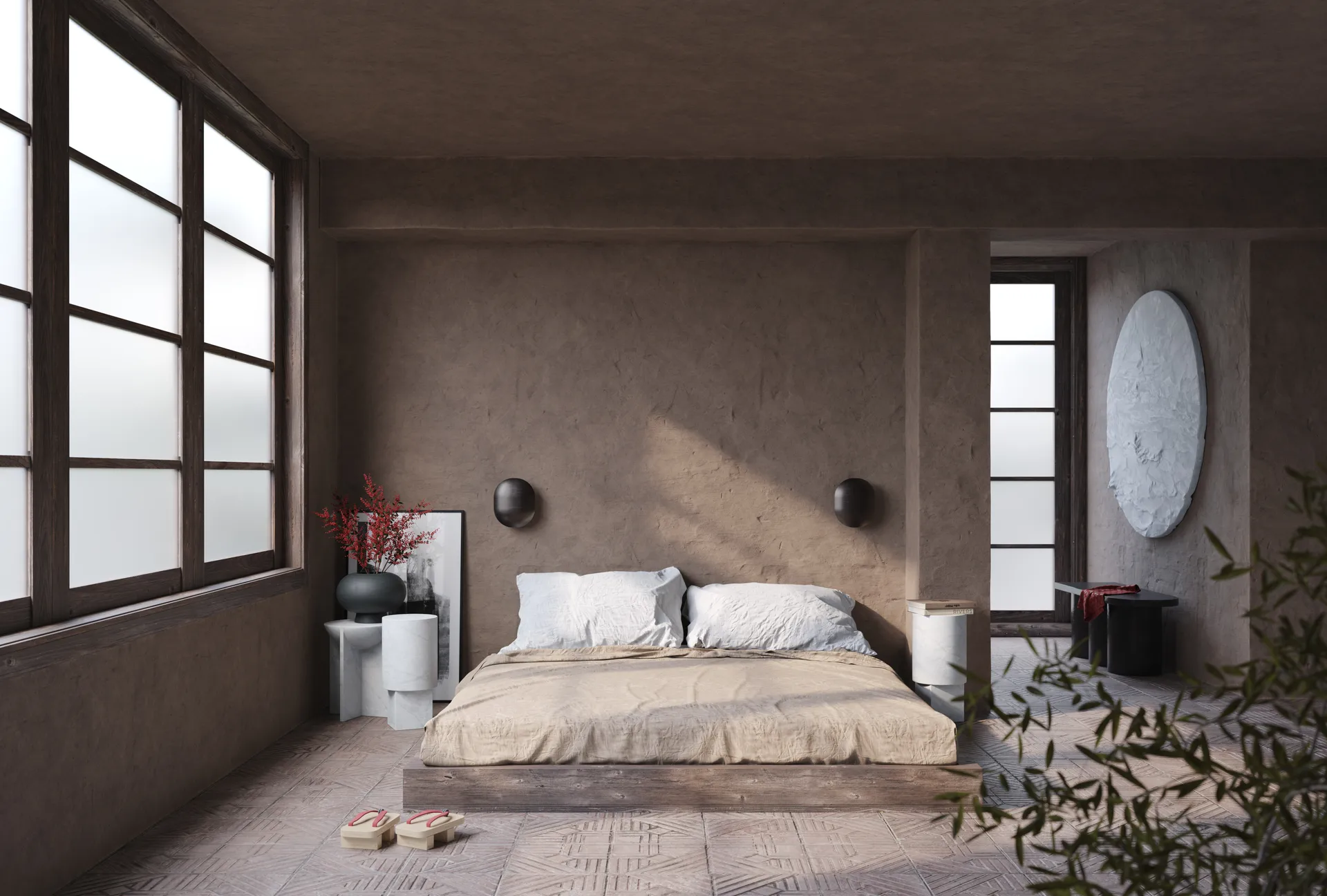 Φωτιστικό τοίχου Clam 26 εκατοστών, Burned black 101 Copenhagen