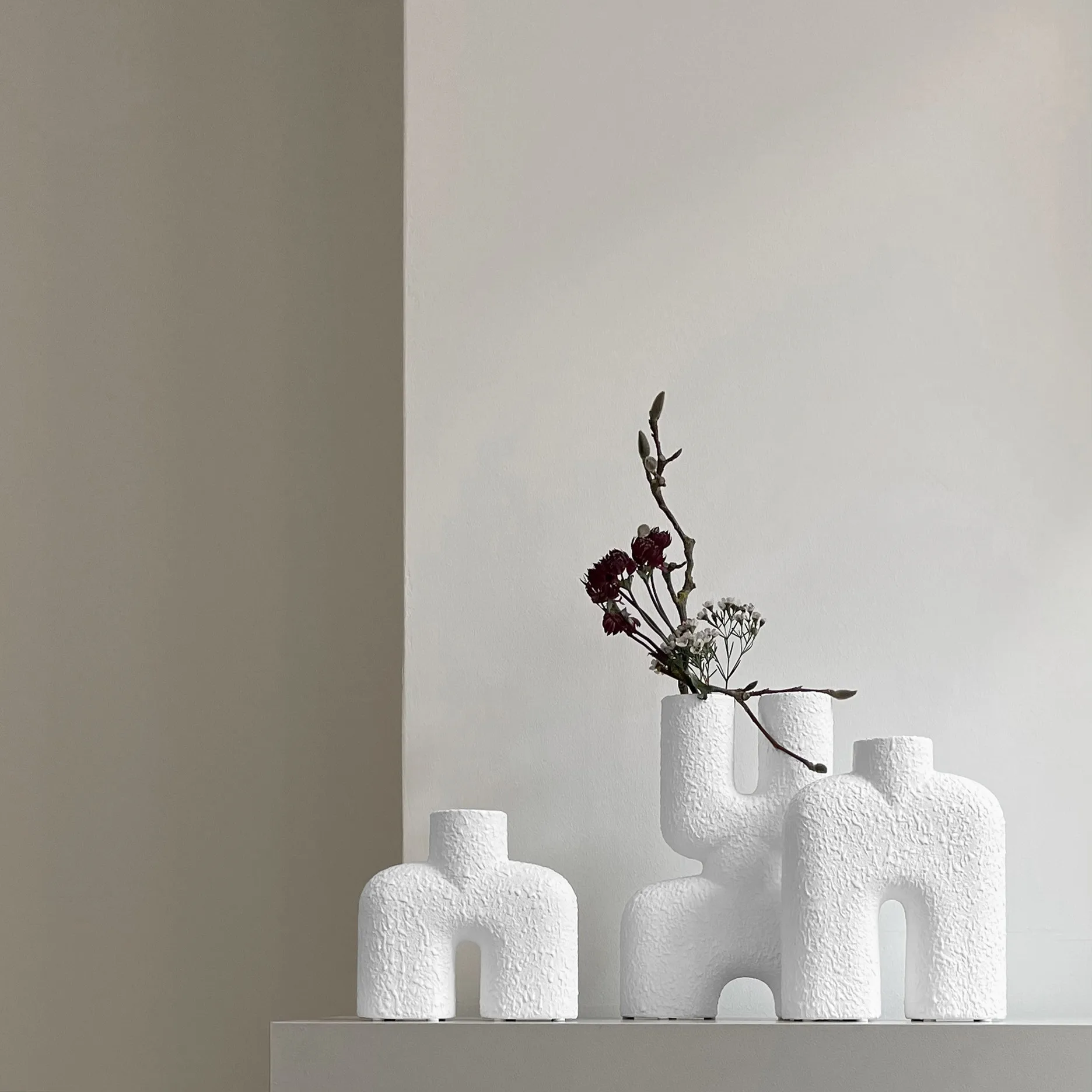 Cobra Double Mini βάζο 22x28 εκατοστά, Bubble White 101 Copenhagen