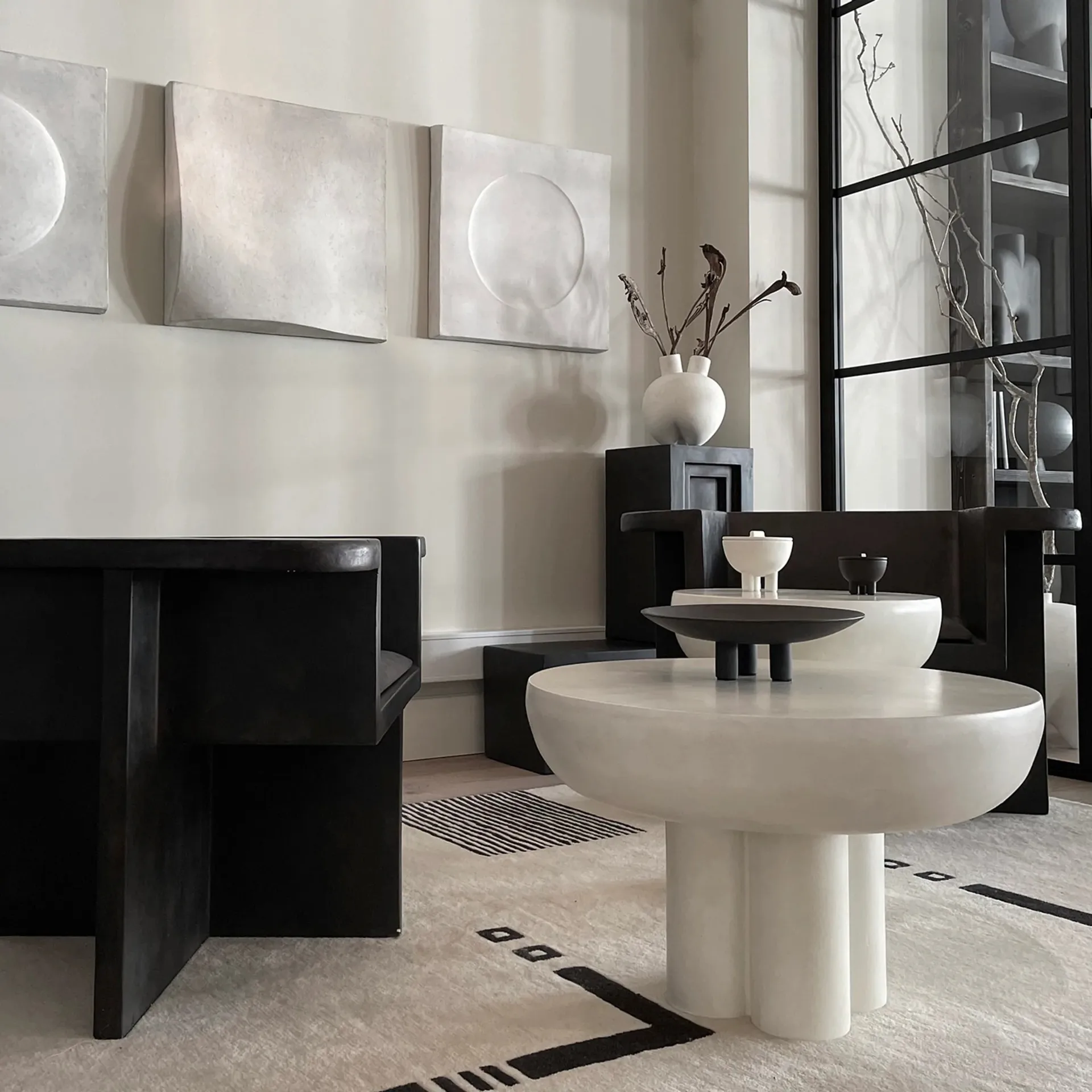 Crown Τραπεζάκι tall Ø45 εκ, Bone white 101 Copenhagen