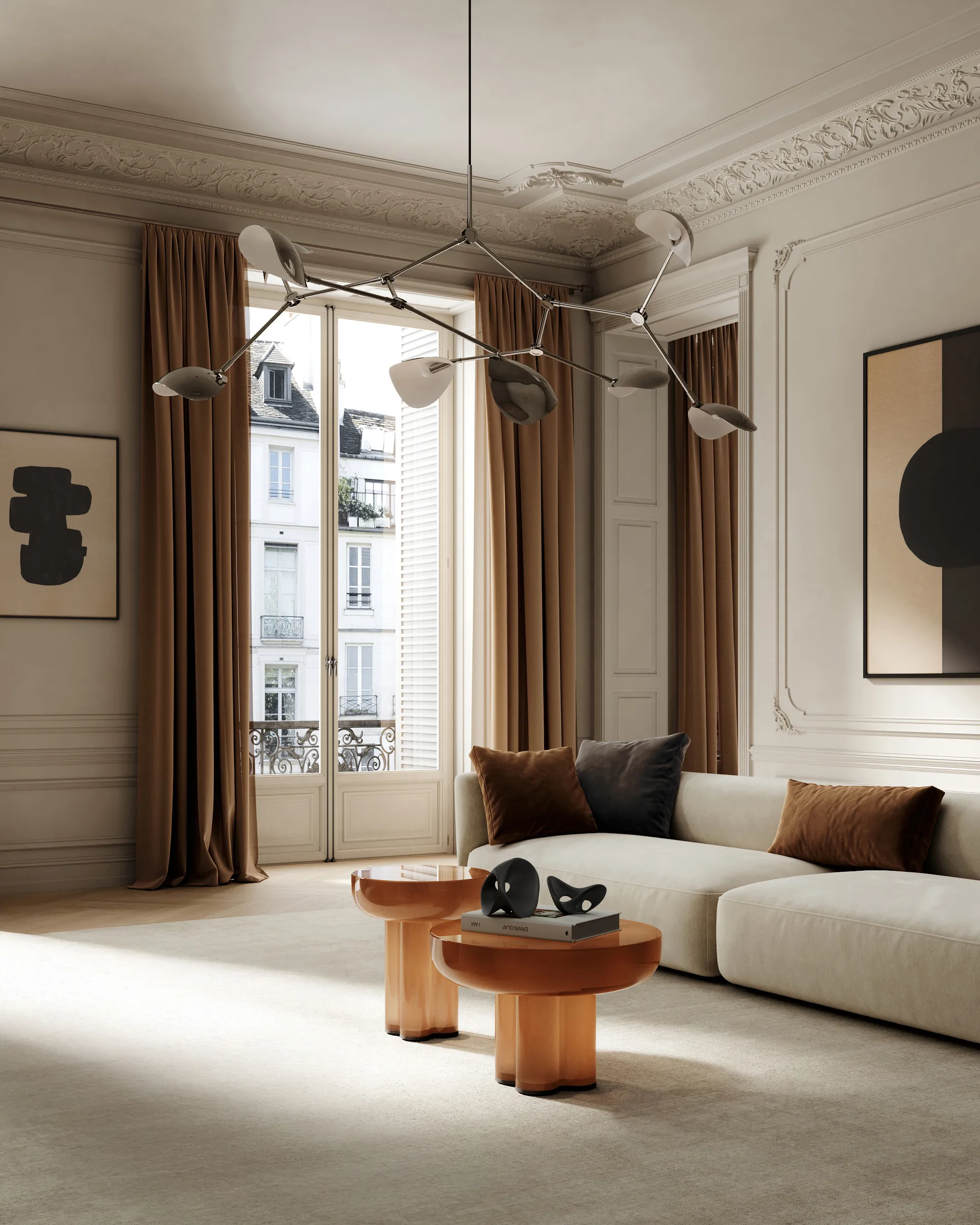 Crown Τραπεζάκι tall Ø45 εκ, Καραμέλα 101 Copenhagen