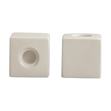 Cube κηροπήγιο 2-pack - High Glaze Birch - 101 Copenhagen