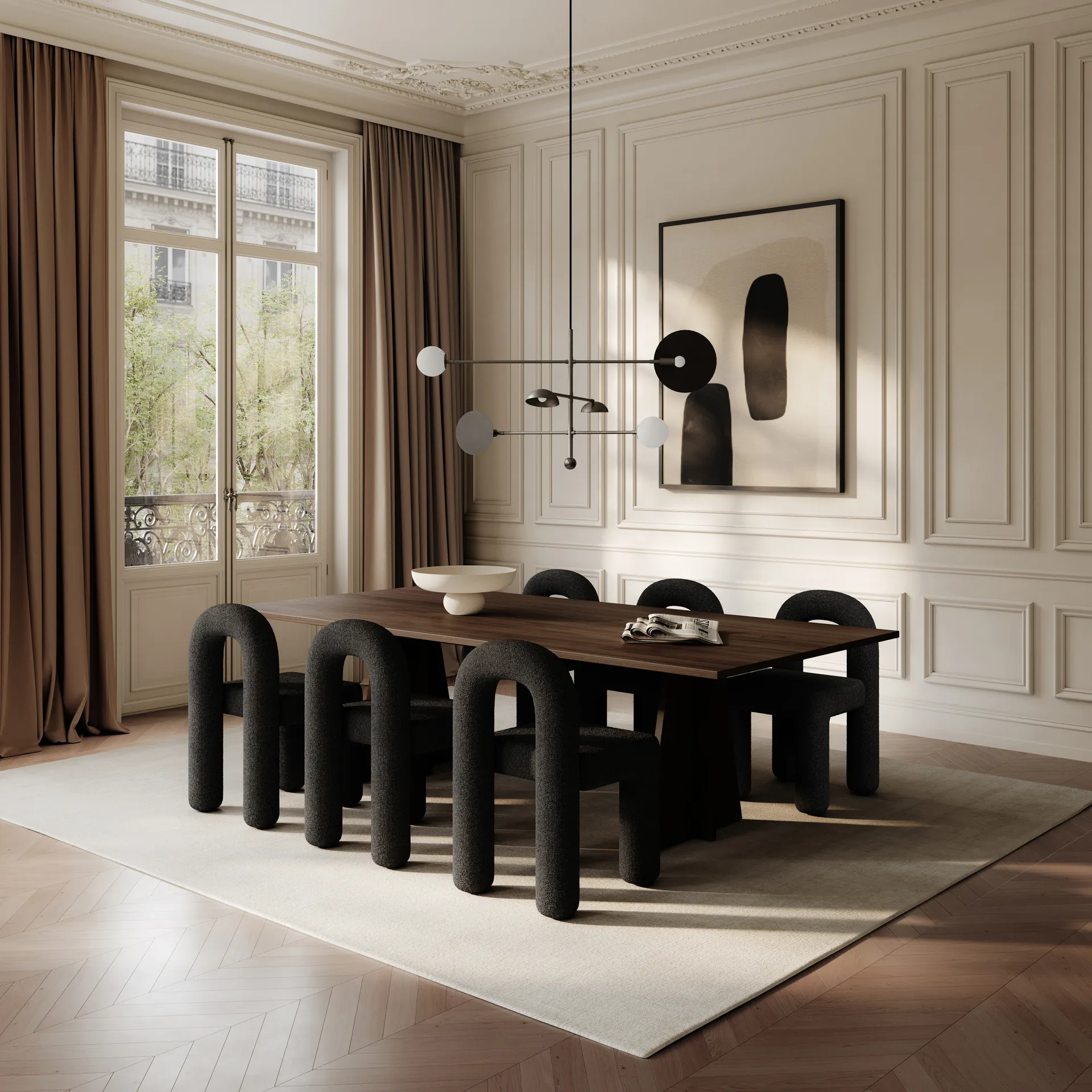 Daiku καρέκλα τραπεζαρίας, Deep taupe 101 Copenhagen