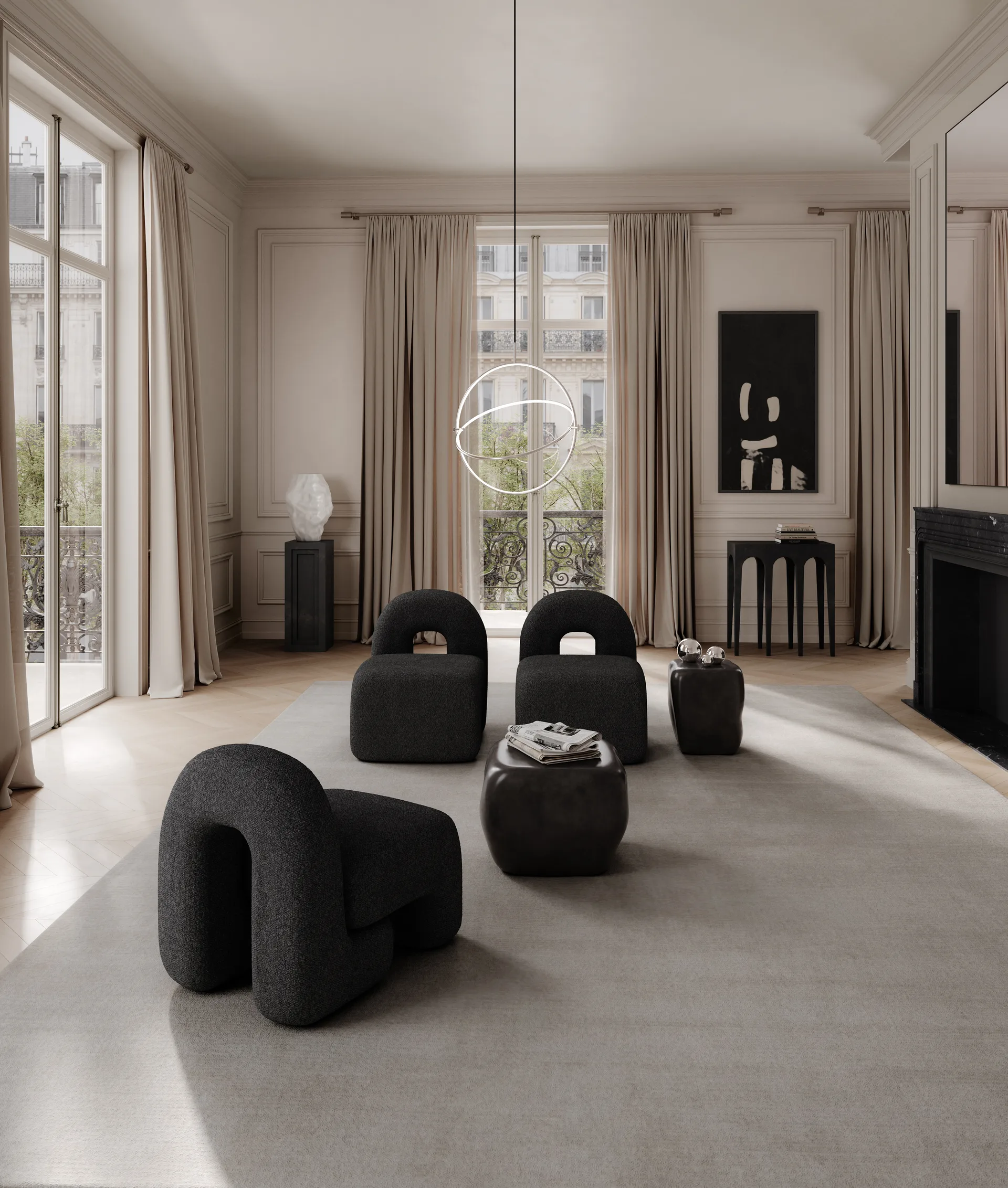 Daiku lounge καρέκλα , Deep taupe 101 Copenhagen