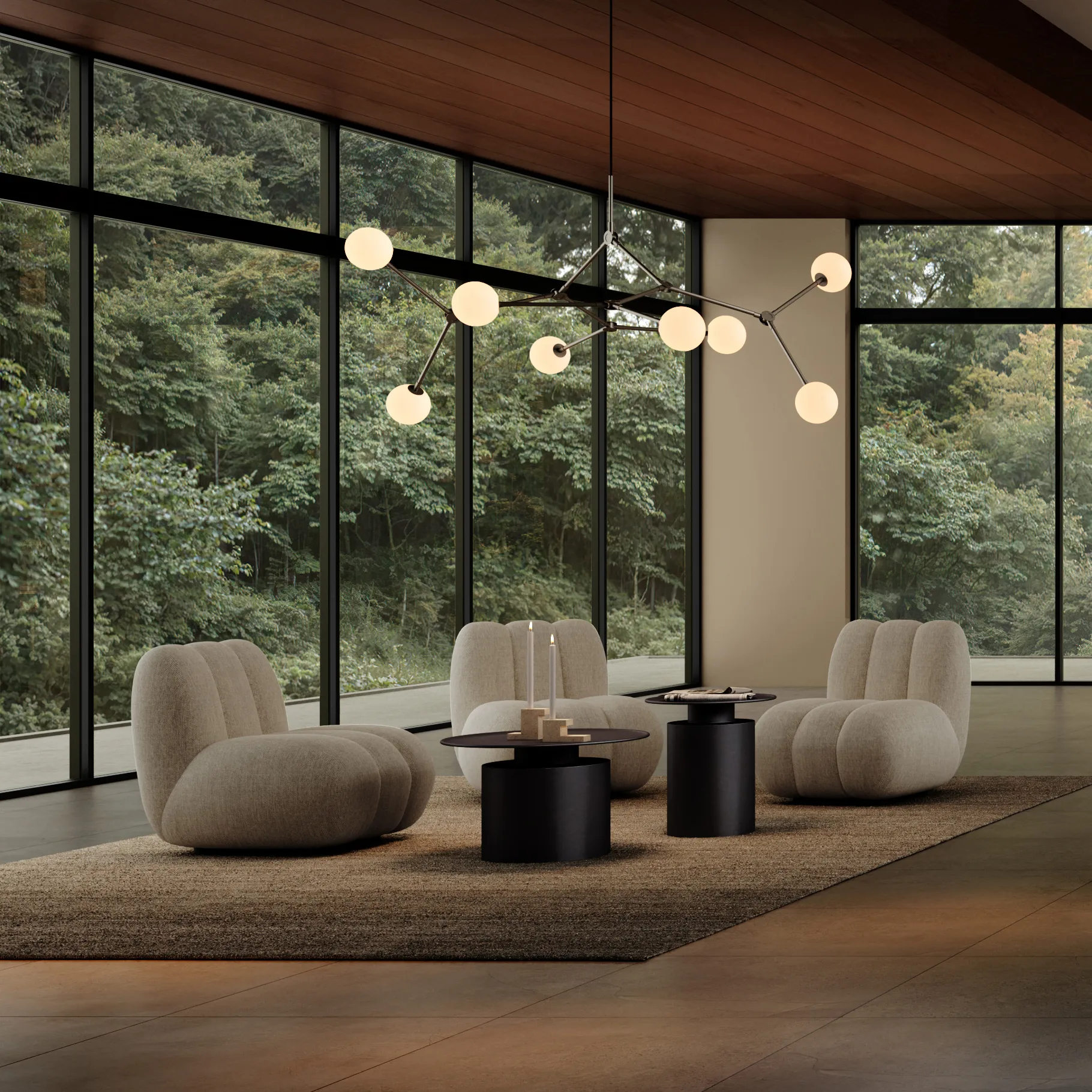 Drop Chandelier Bulp πολυέλαιος grande, Grey 101 Copenhagen