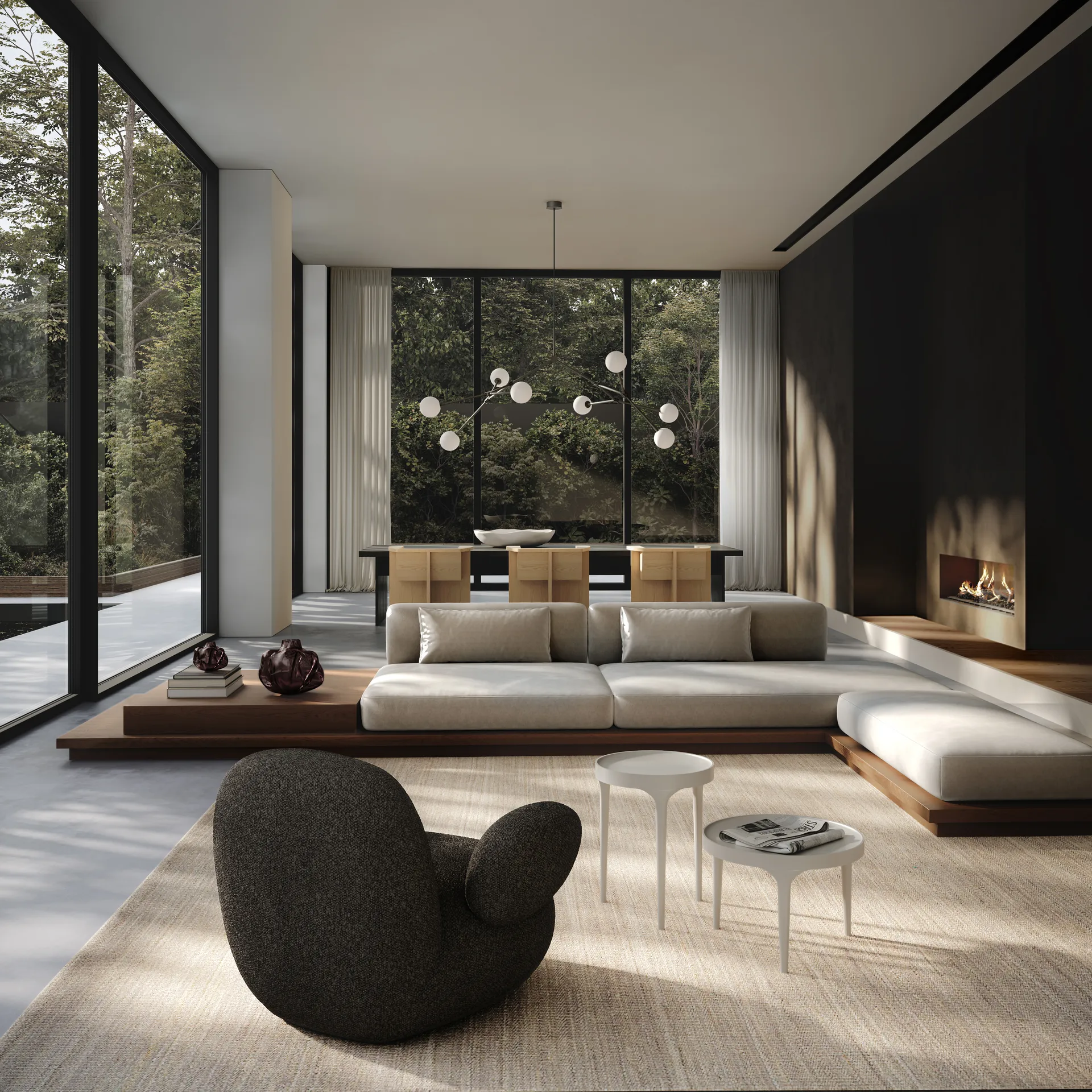 Drop Chandelier Bulp πολυέλαιος grande, Grey 101 Copenhagen