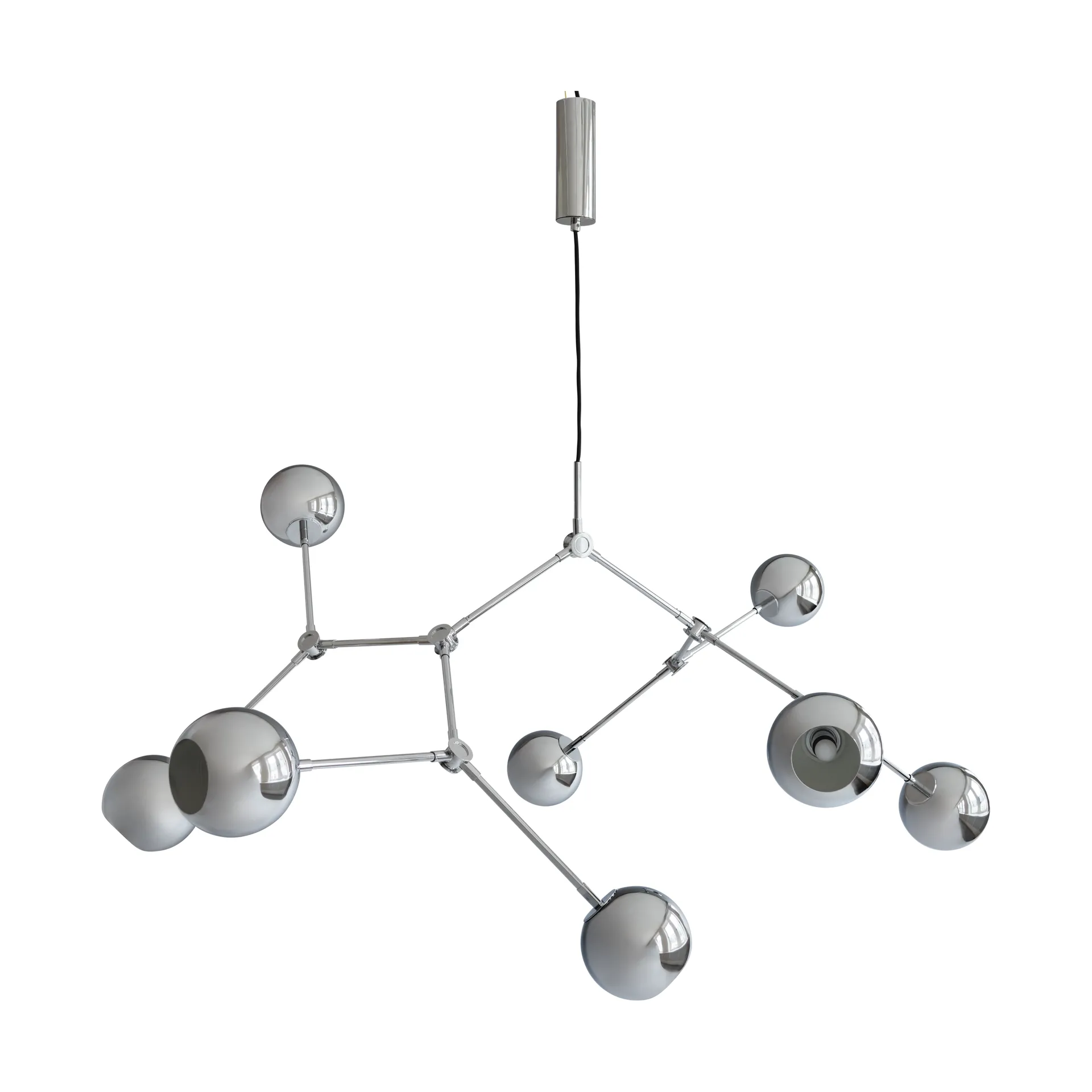 Drop Chandelier Globe φωτιστικό οροφής, Chrome 101 Copenhagen