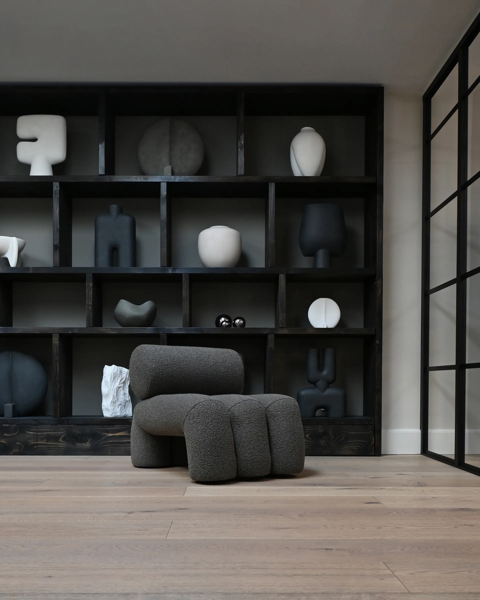 Foku Chair πολυθρόνα lounge, Deep taupe 101 Copenhagen