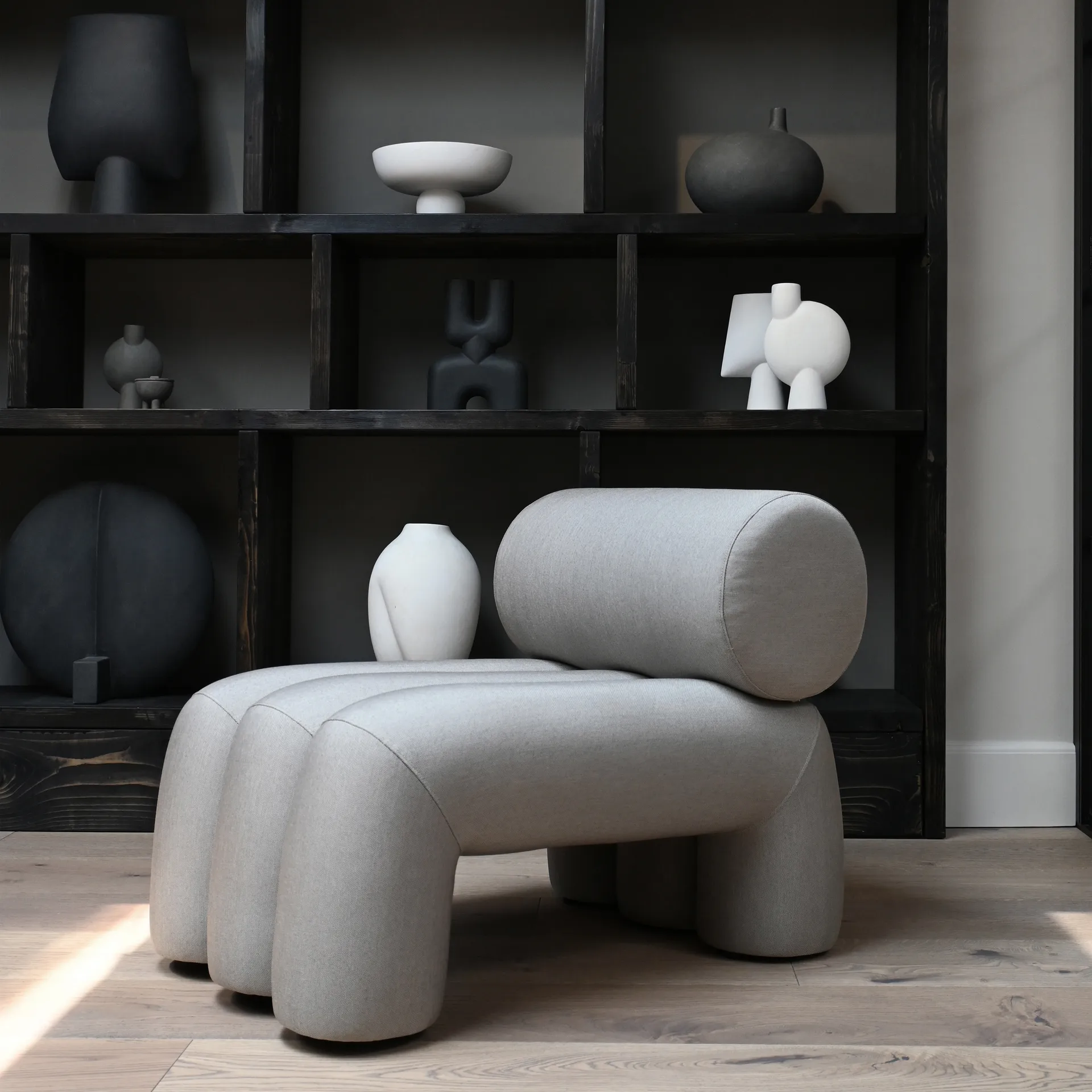Foku Chair πολυθρόνα lounge, Taupe 101 Copenhagen