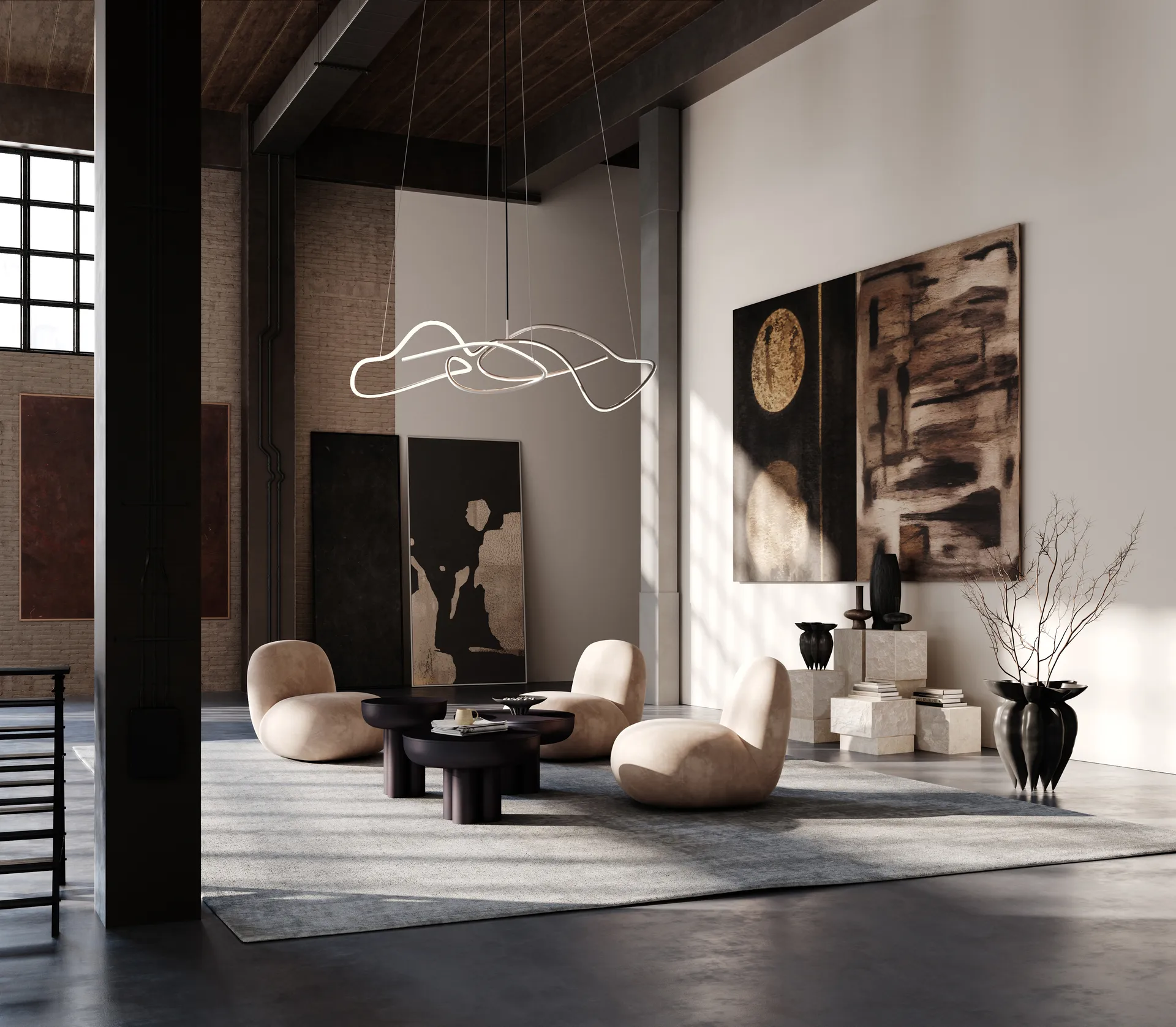 Ghost Chandelier big φωτιστικό οροφής, Chrome 101 Copenhagen