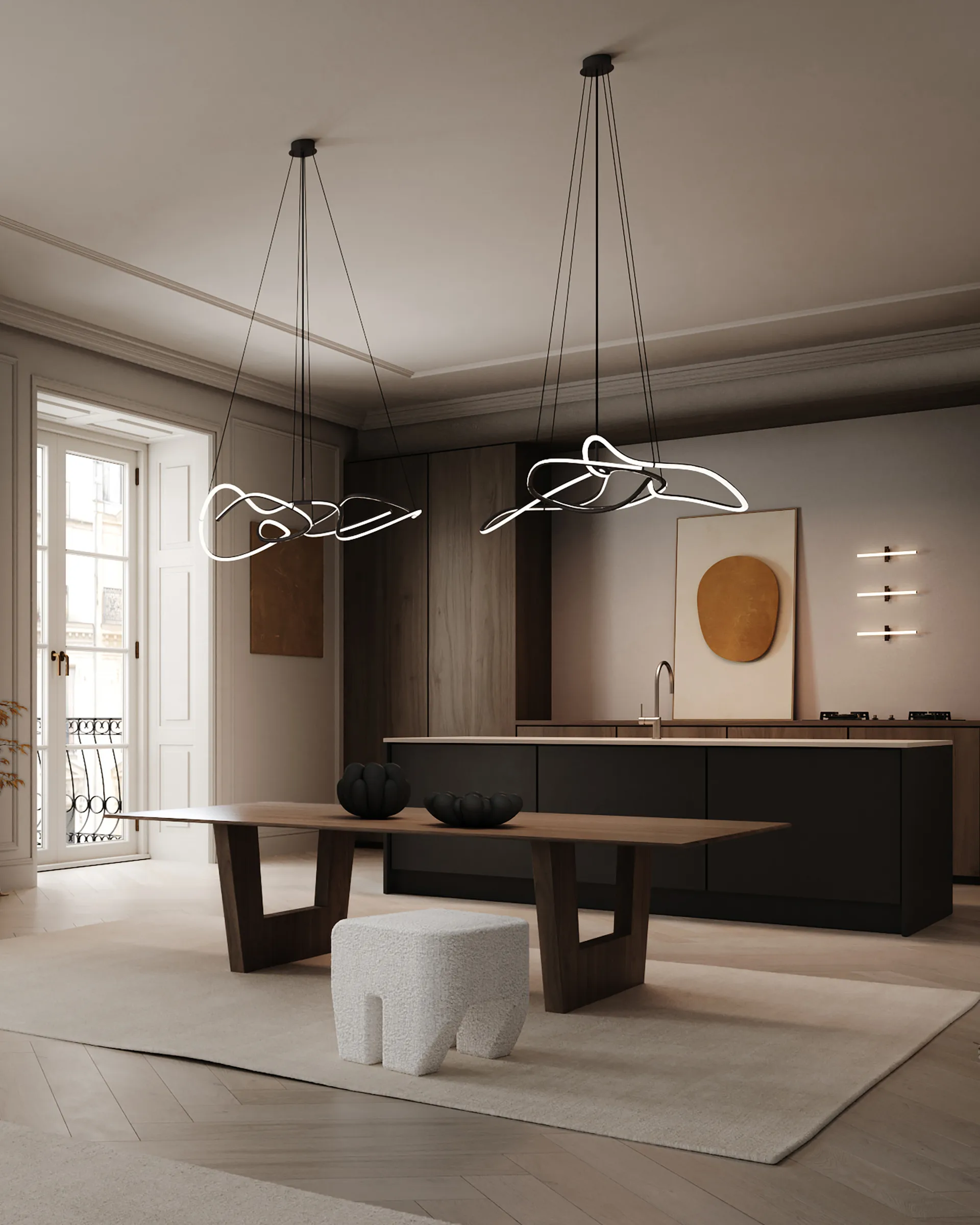 Ghost Chandelier mini φωτιστικό οροφής, Καμένο μαύρο 101 Copenhagen