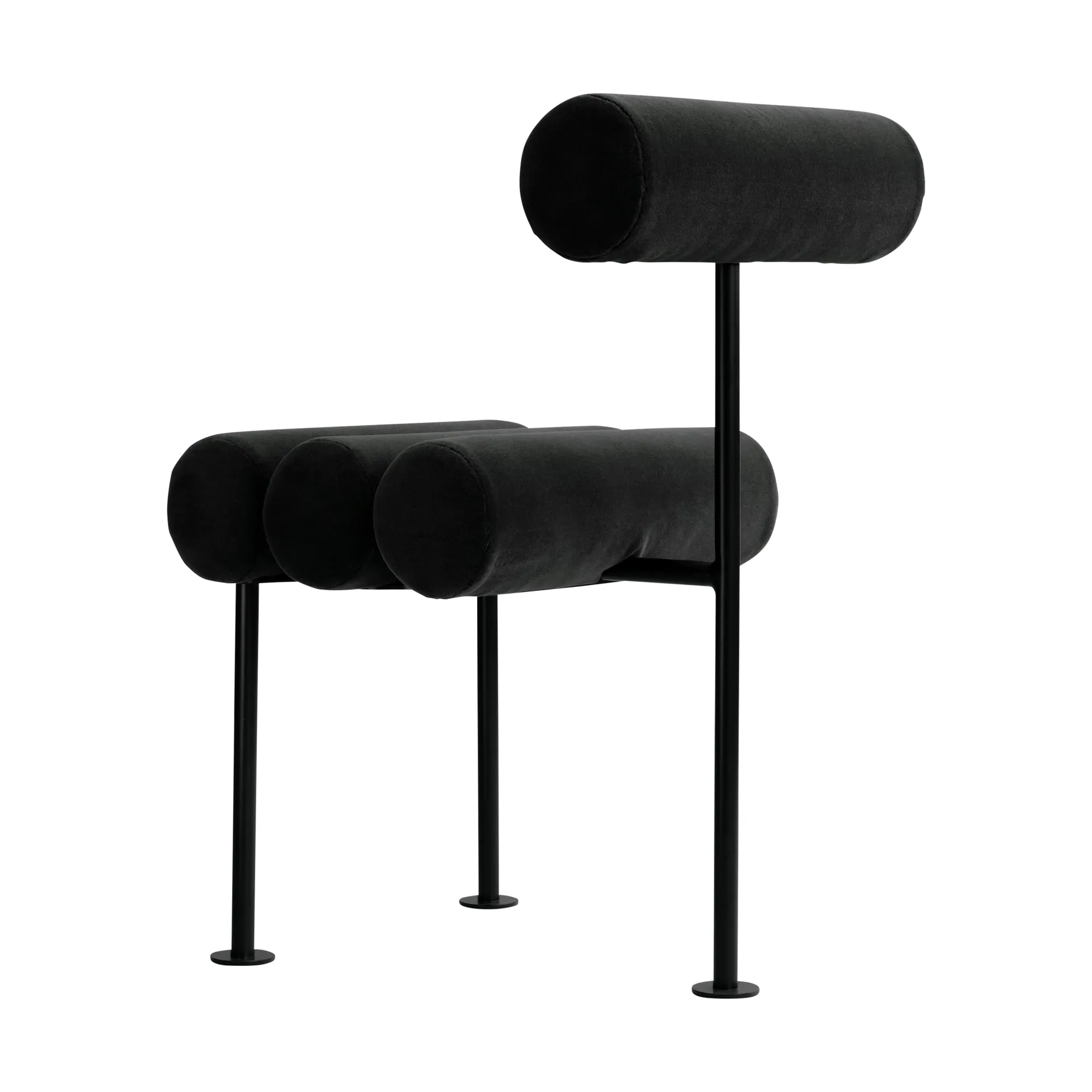Hiro καρέκλα τραπεζαρίας, Black frame-peat 101 Copenhagen