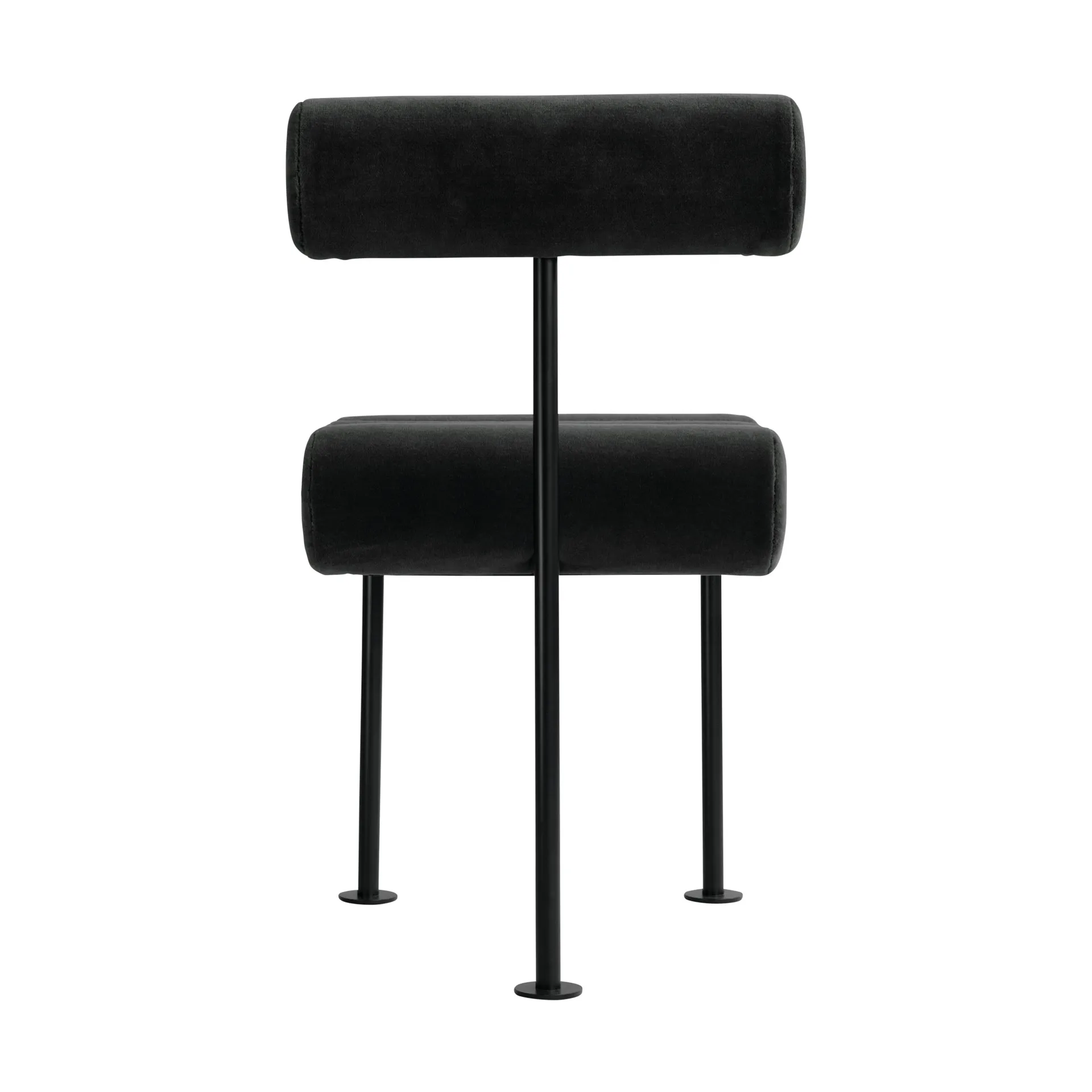 Hiro καρέκλα τραπεζαρίας, Black frame-peat 101 Copenhagen