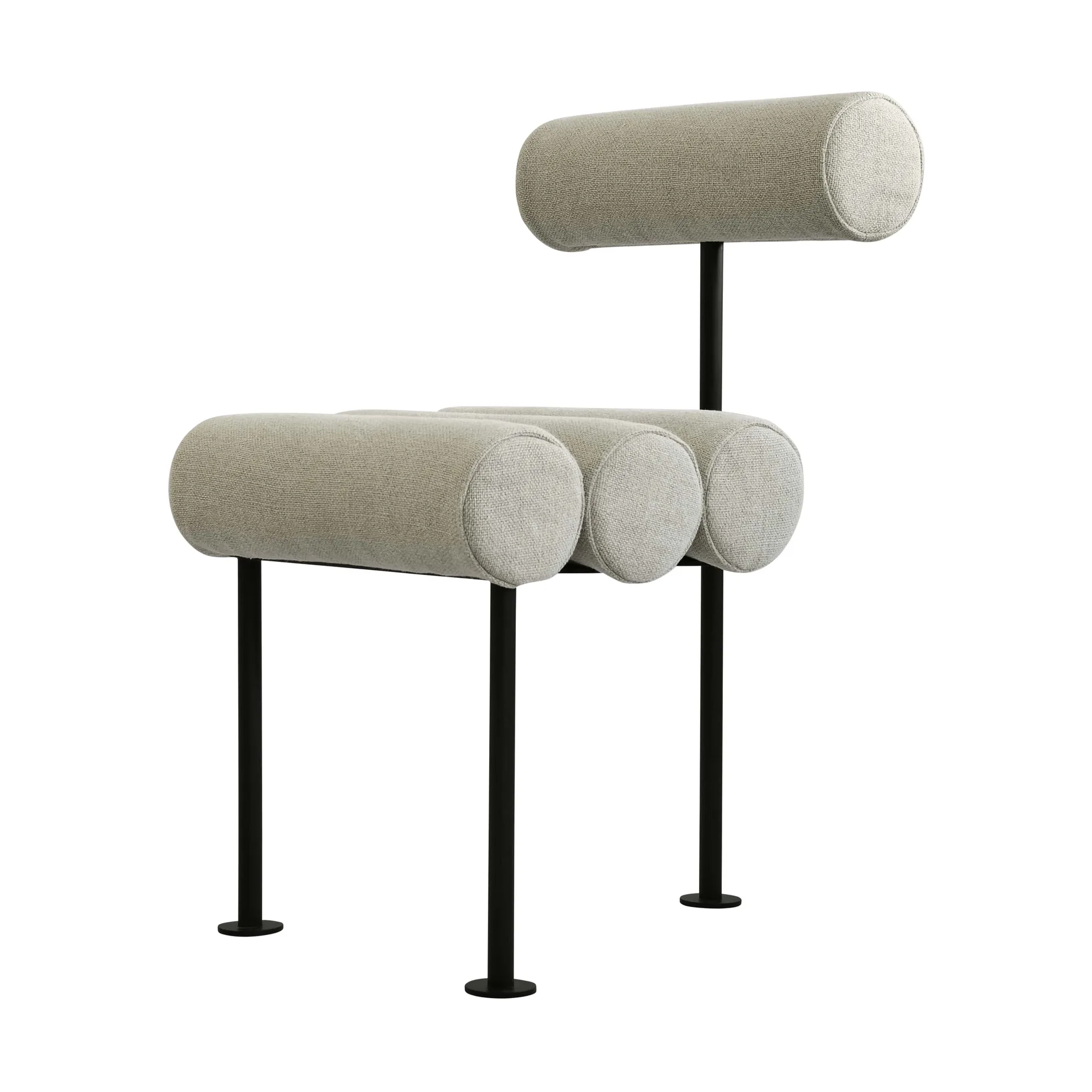 Hiro καρέκλα τραπεζαρίας, Black frame-Sand 101 Copenhagen