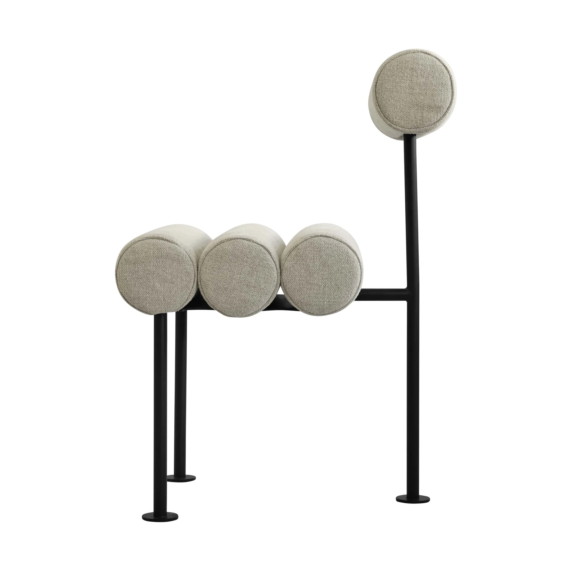 Hiro καρέκλα τραπεζαρίας, Black frame-Sand 101 Copenhagen