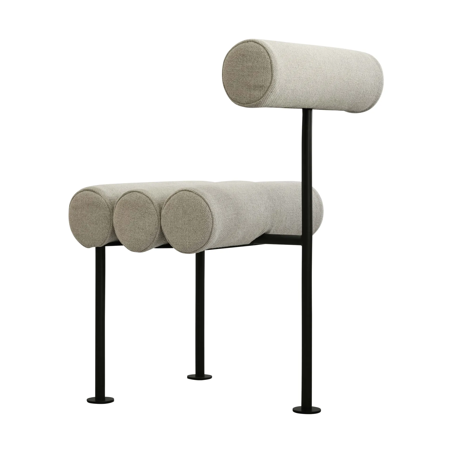 Hiro καρέκλα τραπεζαρίας, Black frame-Sand 101 Copenhagen