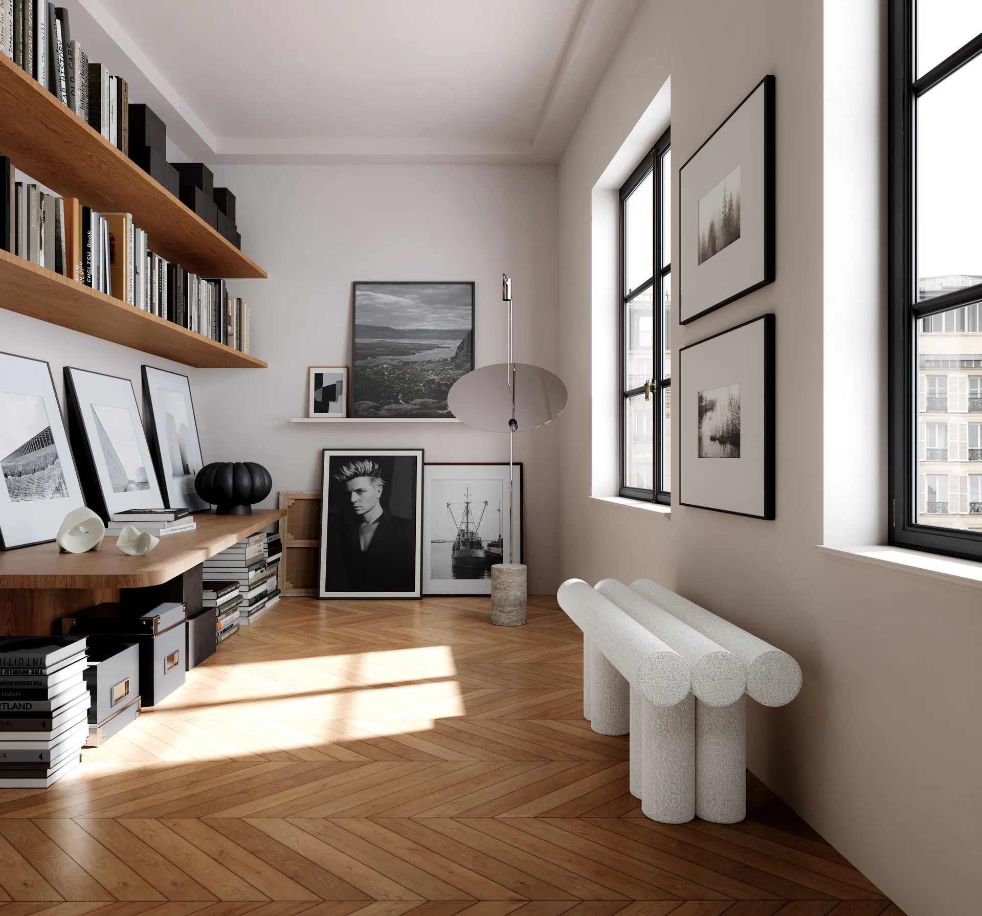 Hiro καθιστικό παγκάκι, Off white 101 Copenhagen