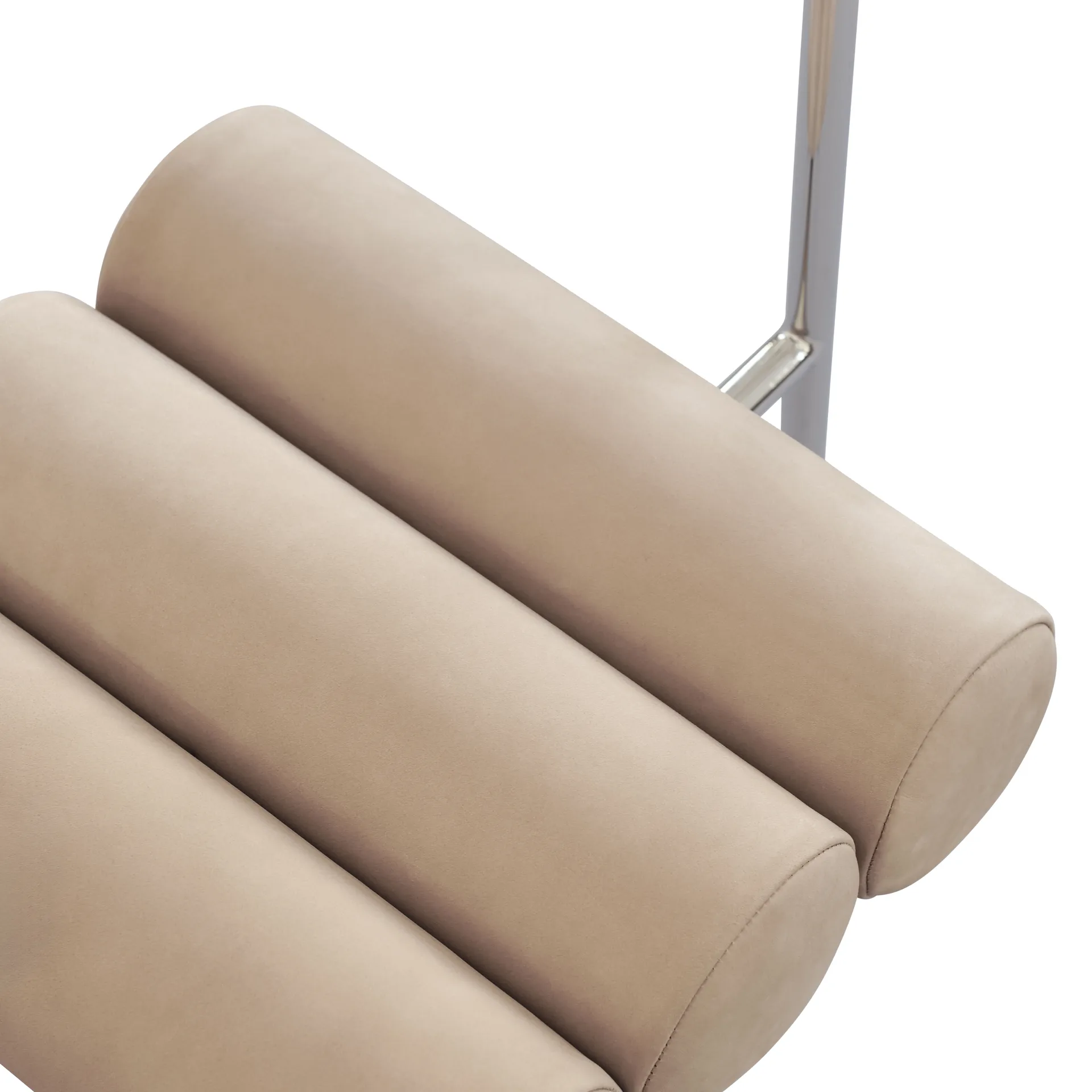 Hiro καρέκλα τραπεζαρίας, Stainless steel-nubuck 101 Copenhagen