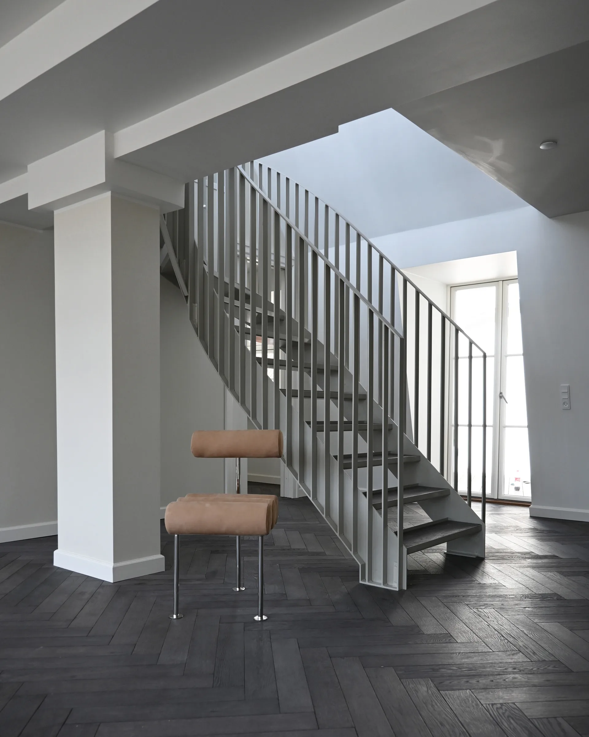 Hiro καρέκλα τραπεζαρίας, Stainless steel-nubuck 101 Copenhagen