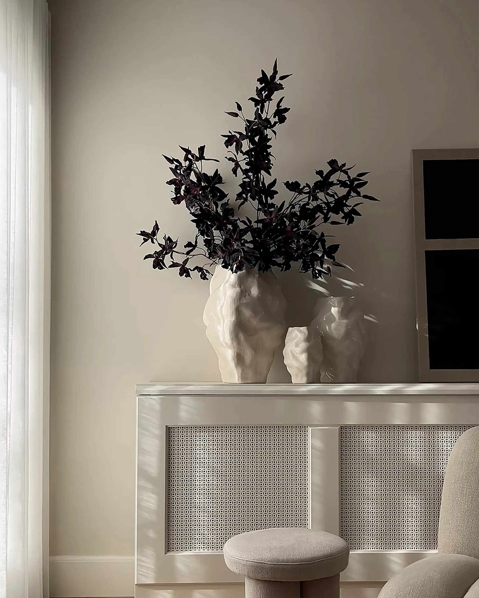 Katachi βάζο μίνι, High glaze birch 101 Copenhagen