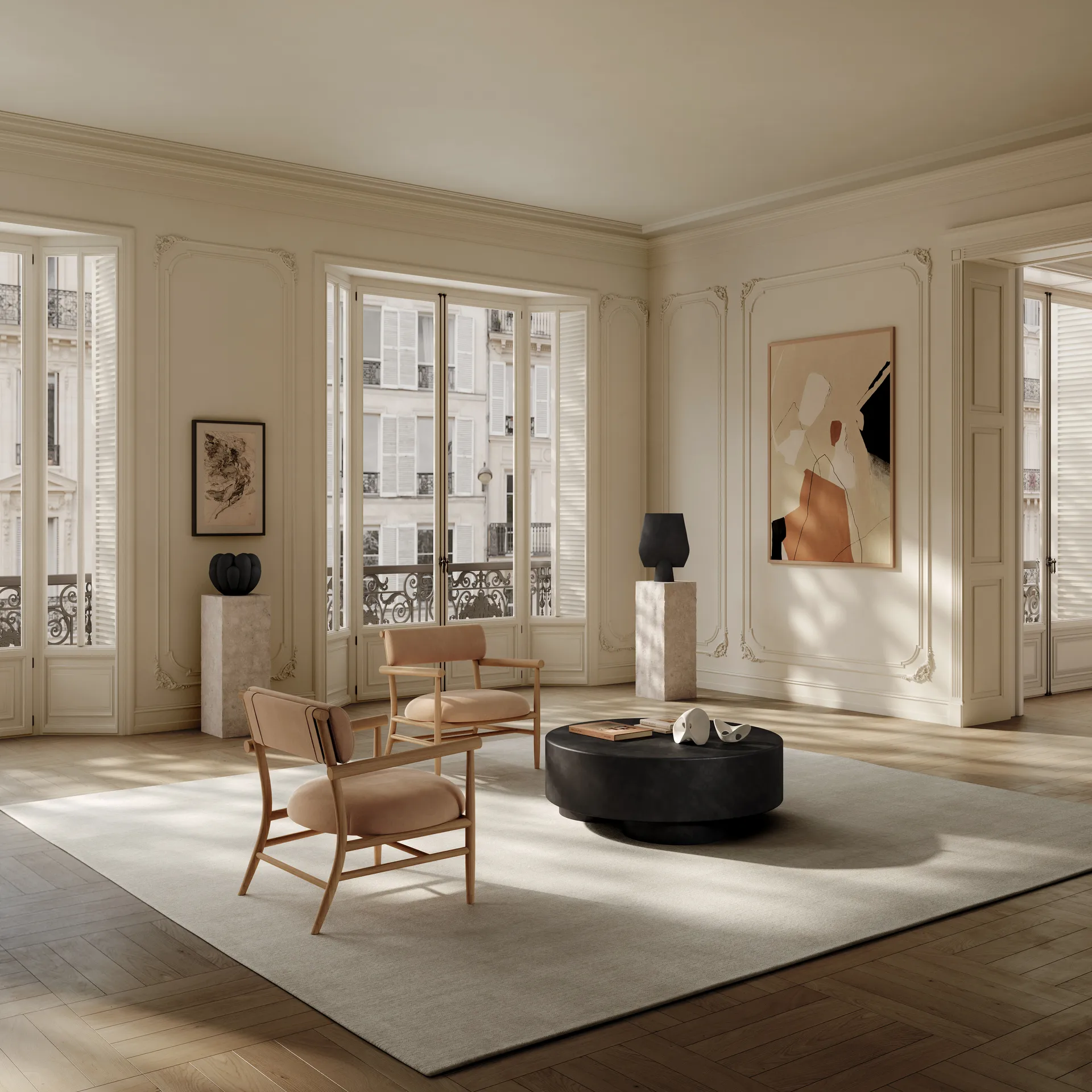 Καρέκλα lounge Nama, Nubuck 101 Copenhagen