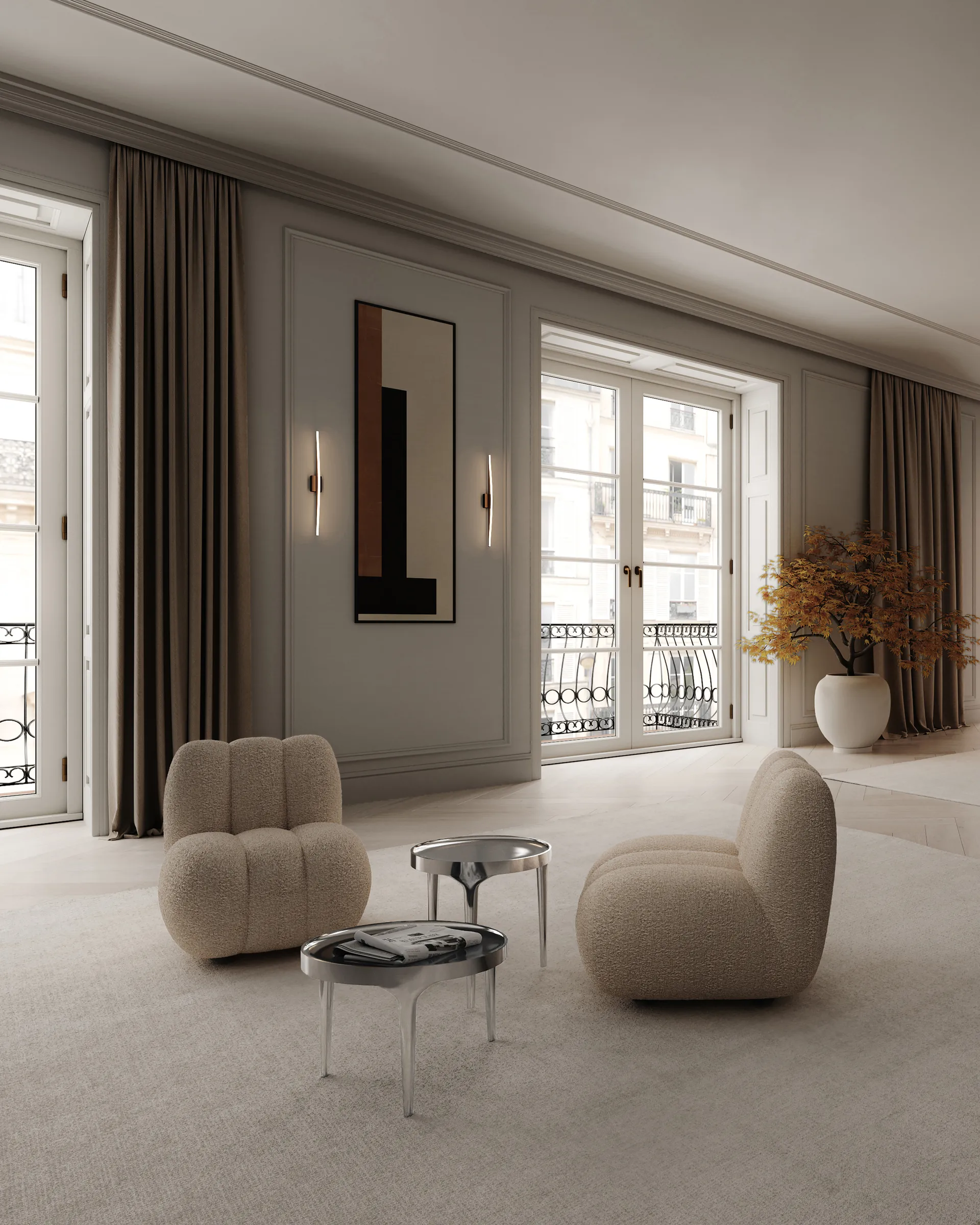 Phantom πλαϊνό τραπέζι, Chrome tall 101 Copenhagen