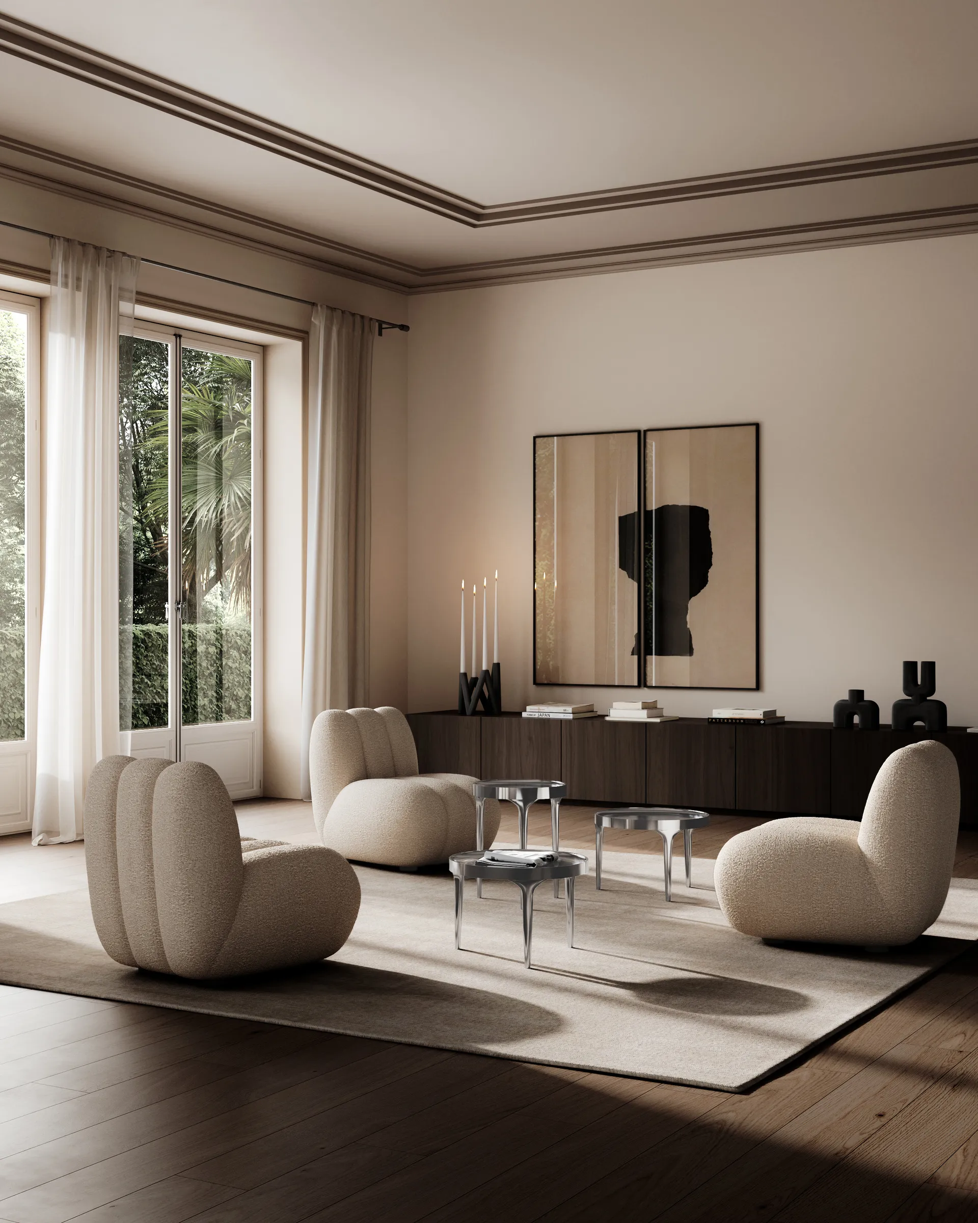 Phantom πλαϊνό τραπέζι, Chrome tall 101 Copenhagen