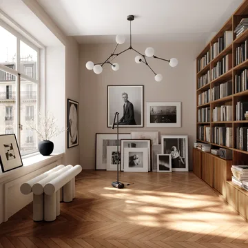 Snake επιδαπέδια λάμπα - Burned Black - 101 Copenhagen