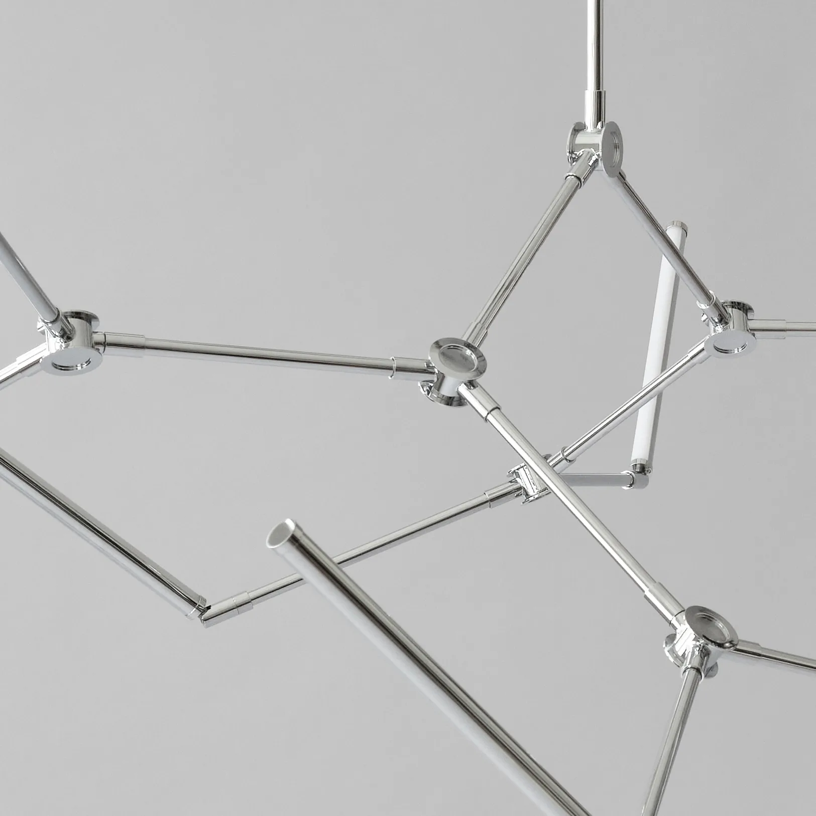 Stick chandelier πολυέλαιος, Chrome 101 Copenhagen