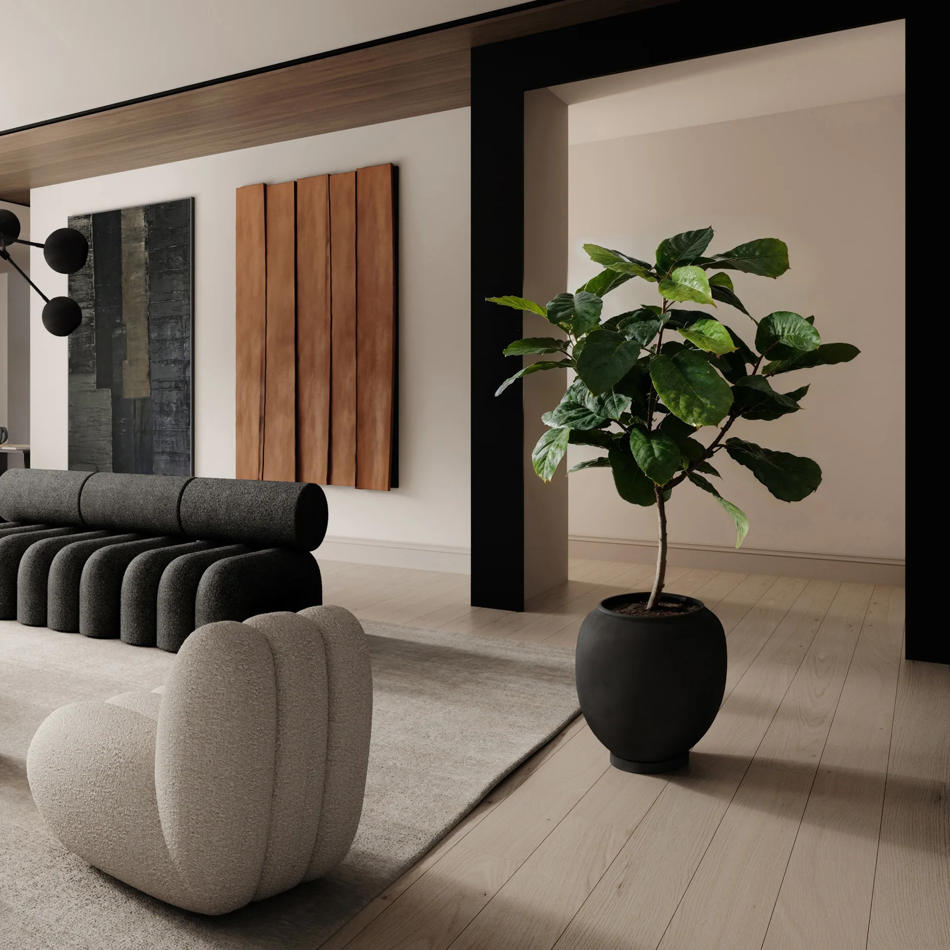 Sunao βάζο big 55 εκ., Black 101 Copenhagen