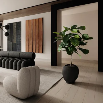 Sunao βάζο big 55 εκ. - Black - 101 Copenhagen