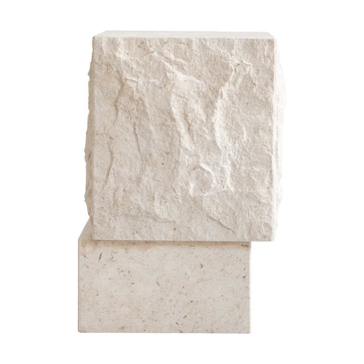 Temple βοηθητικό τραπεζάκι tall 50x33 εκ., Chrome-limestone 101 Copenhagen