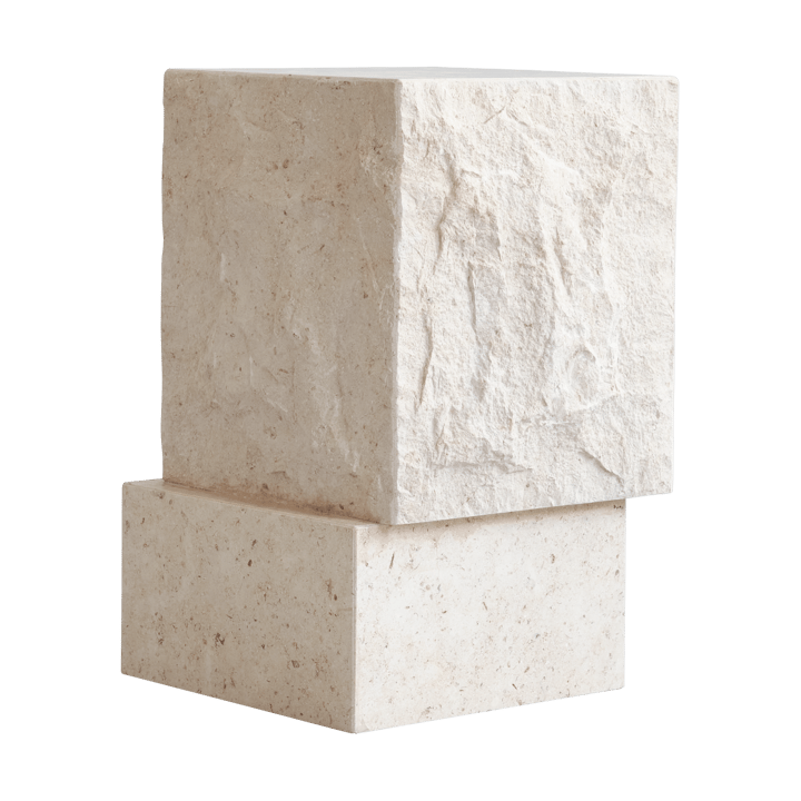Temple βοηθητικό τραπεζάκι tall 50x33 εκ., Chrome-limestone 101 Copenhagen