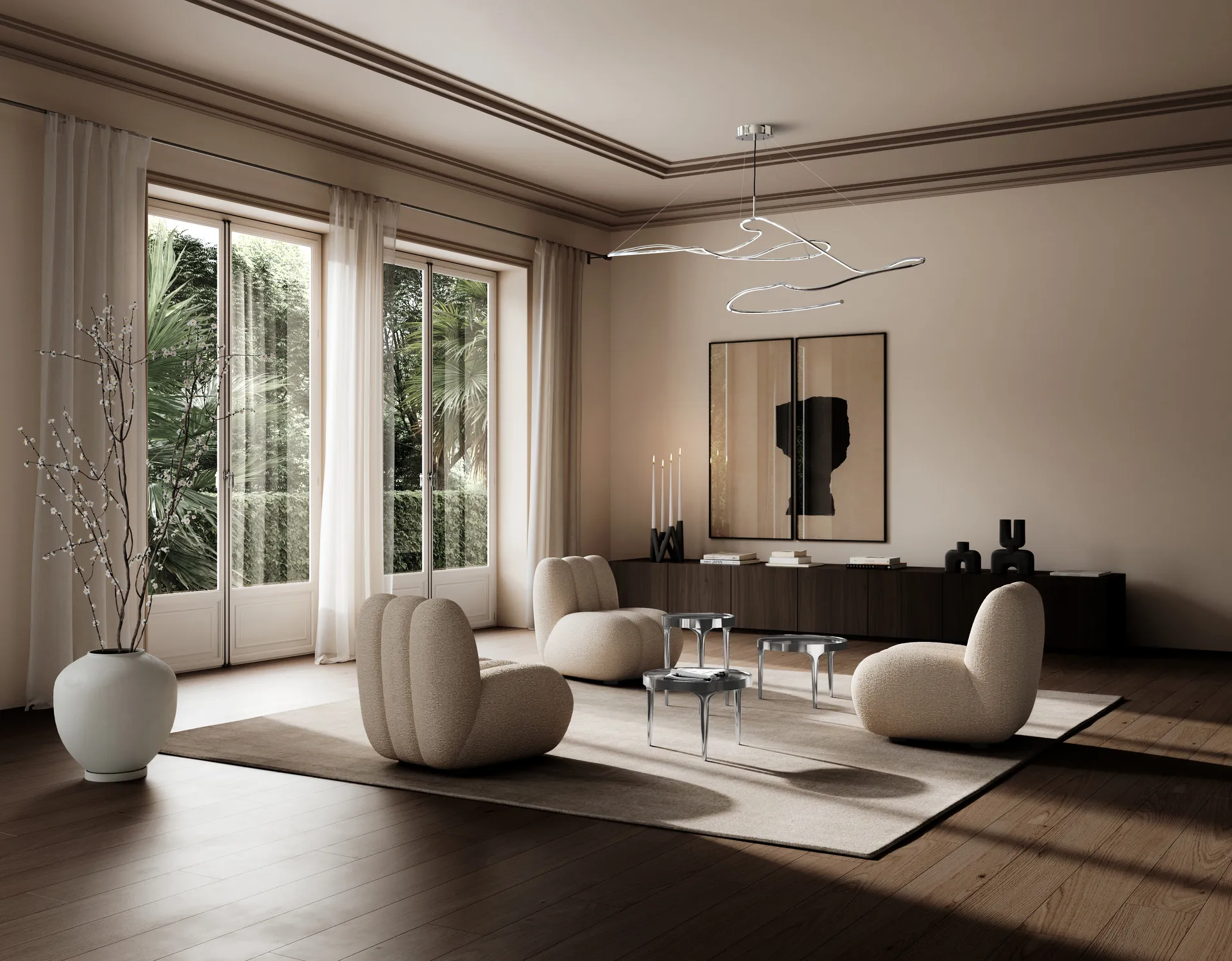 Καρέκλα σαλονιού Toe bouclé, Smoked sand 101 Copenhagen