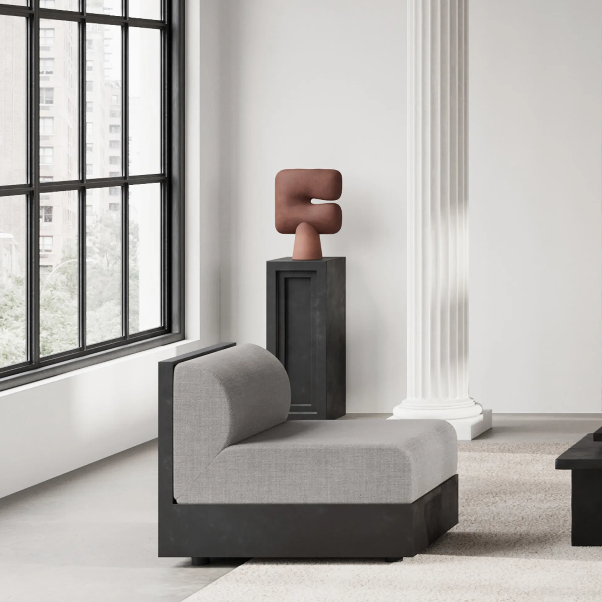 Πολυθρόνα Tribu Lounge Chair, Coffee 101 Copenhagen