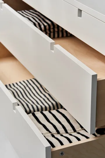 Τετράγωνη συρταριέρα, 5 συρτάρια - Λευκό - 1898