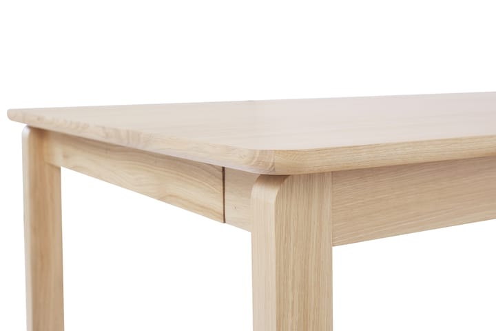 Τραπεζαρία Alfred 90x220 cm, Λευκό-χρωματισμένη βελανιδιά 1898