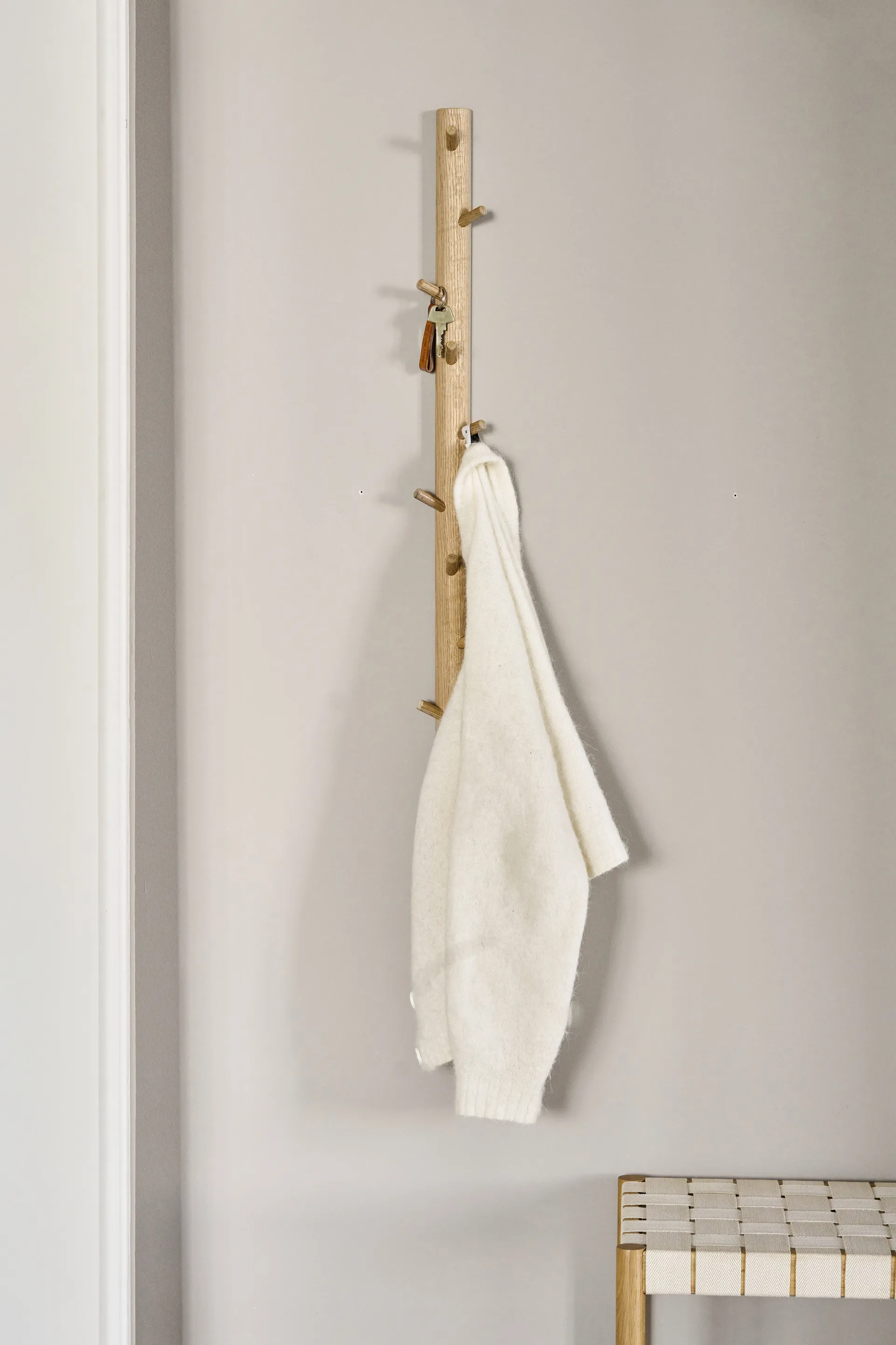 Allsarp κάθετη κρεμάστρα με 9 γάντζους, Βελανιδιά 1898