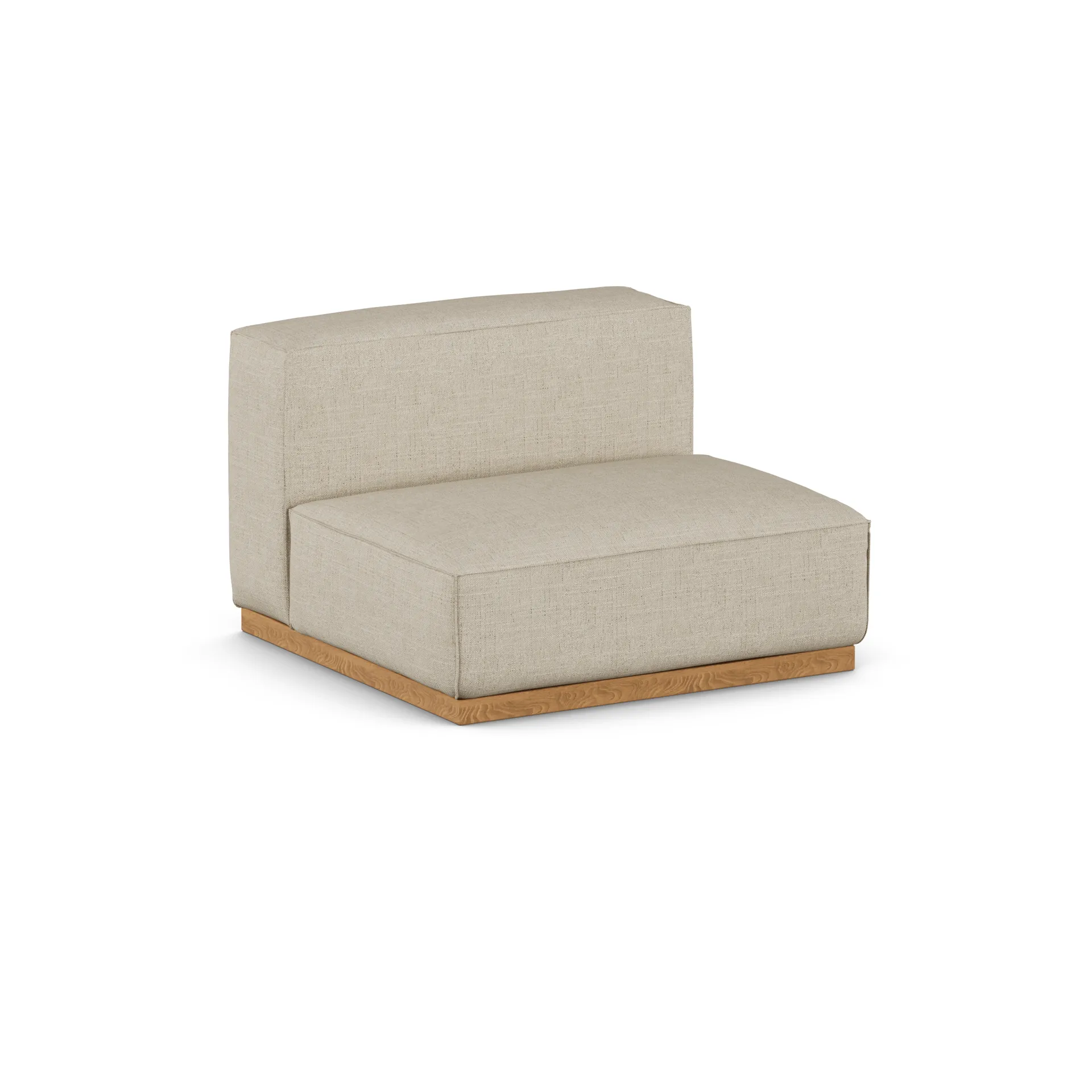 Πολυθρόνα Bergsdal 1,5 θέσεων, Bern beige 0341-Φράξος βαμμένος σε απόχρωση δρυός, 1,5 θέσεων 1898