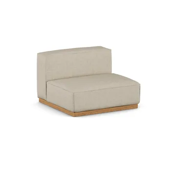 Πολυθρόνα Bergsdal 1,5 θέσεων - Bern beige 0341-Φράξος βαμμένος σε απόχρωση δρυός, 1,5 θέσεων - 1898