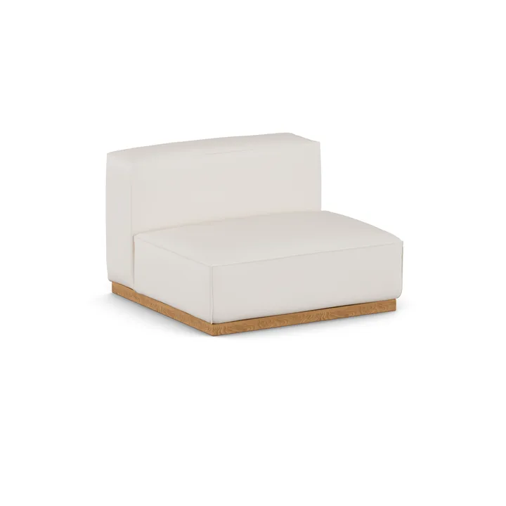 Πολυθρόνα Bergsdal 1,5 θέσεων - Caleido beige 9600-Φράξος βαμμένος σε απόχρωση δρυός, 1,5 θέσεων - 1898