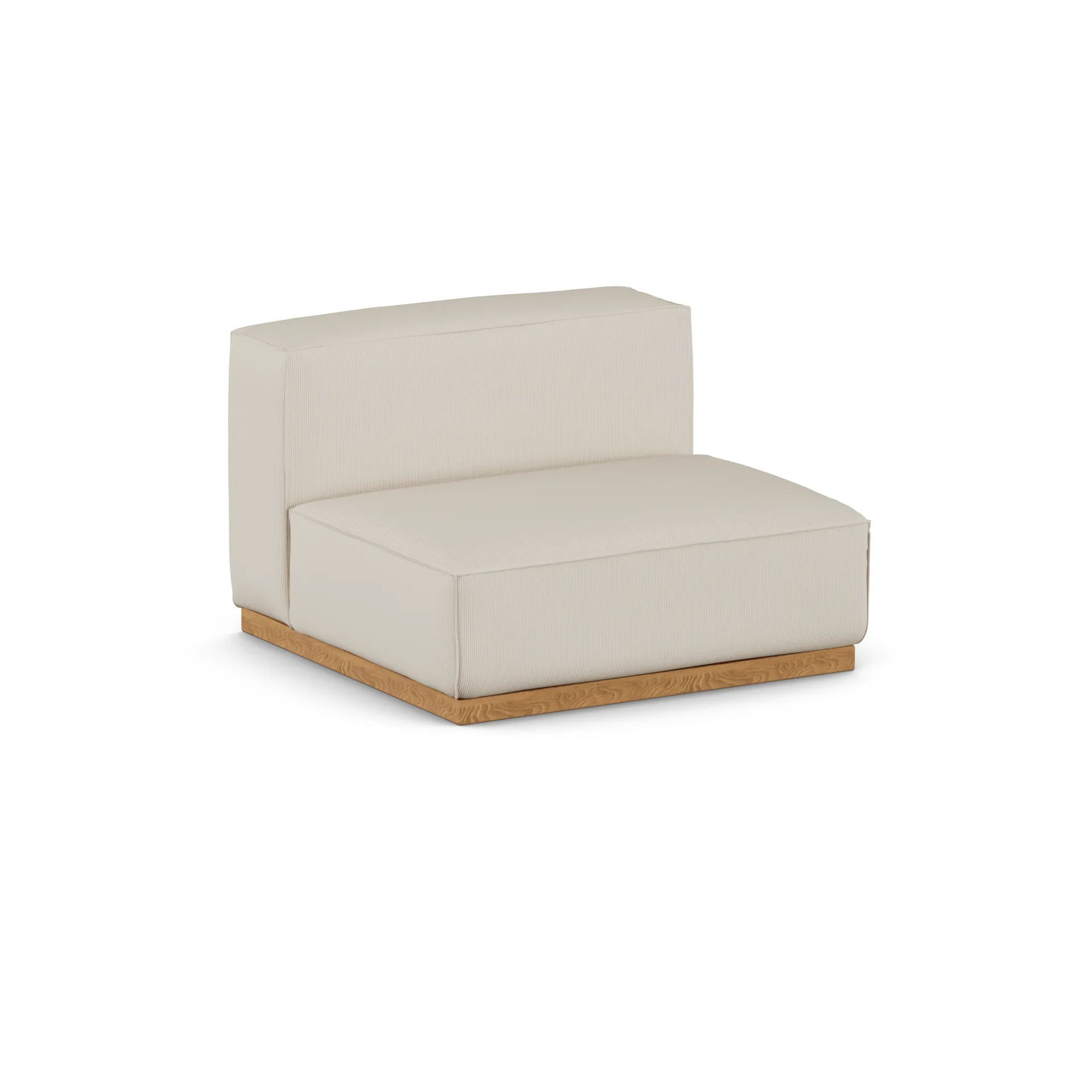 Πολυθρόνα Bergsdal 1,5 θέσεων, Jump beige 1956-Φράξος βαμμένος σε απόχρωση δρυός, 1,5 θέσεων 1898