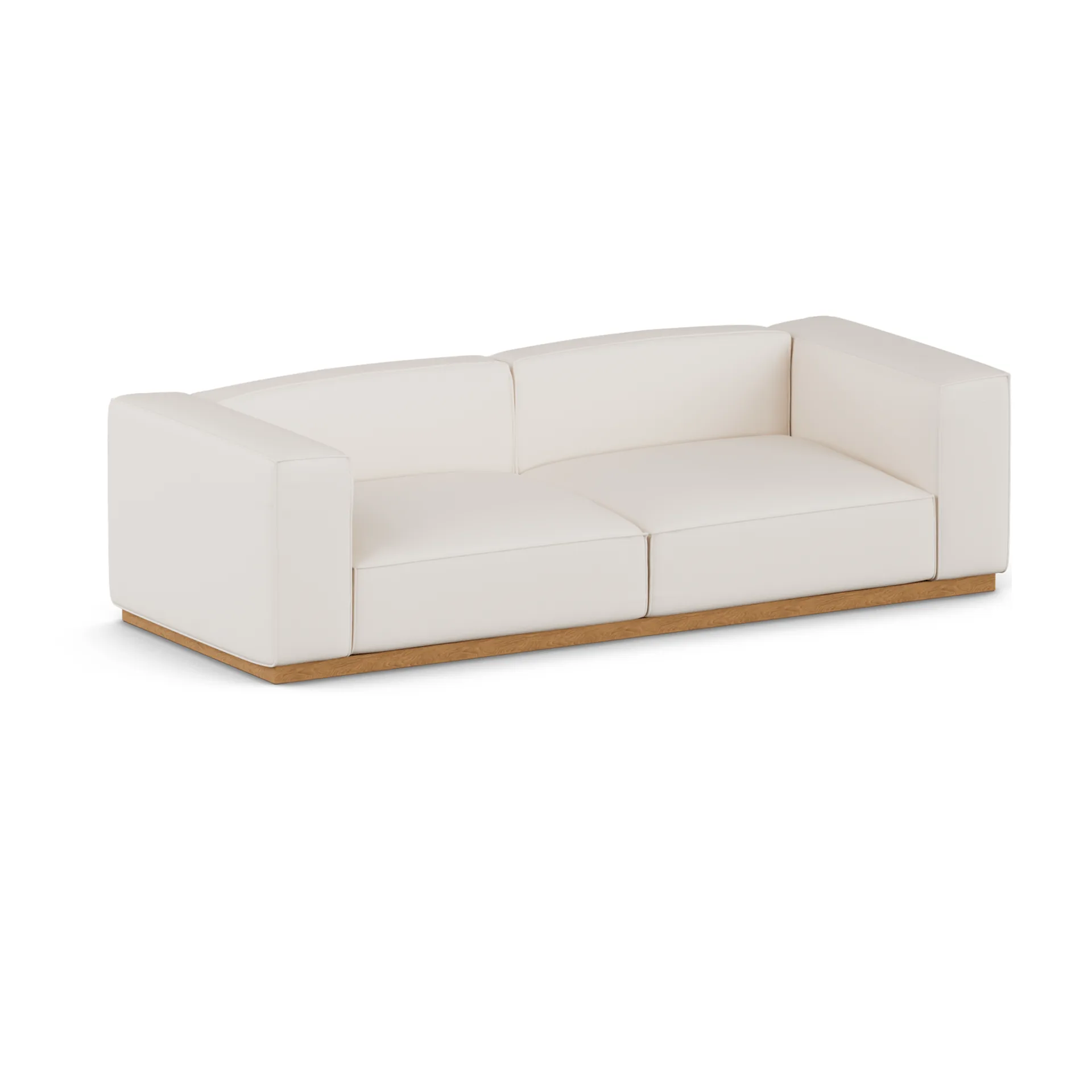 Bergsdal καναπές , Caleido beige 9600-Φράξος βαμμένος σε απόχρωση δρυός, 3 θέσεων 1898