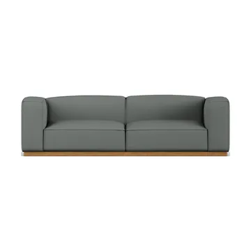 Bergsdal καναπές  - Caleido grey 1240-Φράξος βαμμένος σε απόχρωση δρυός, 3 θέσεων - 1898