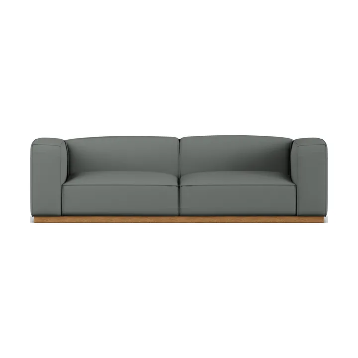 Bergsdal καναπές  - Caleido grey 1240-Φράξος βαμμένος σε απόχρωση δρυός, 3 θέσεων - 1898