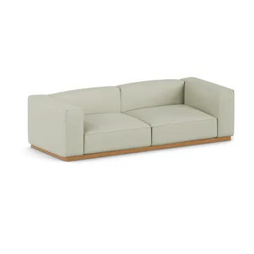 Bergsdal καναπές  - Luisa beige 3981-Φράξος βαμμένος σε απόχρωση δρυός, 3 θέσεων - 1898