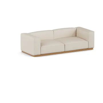 Bergsdal καναπές  - Same Beige 6670-λευκασμένη δρυς, 3 θέσεων - 1898